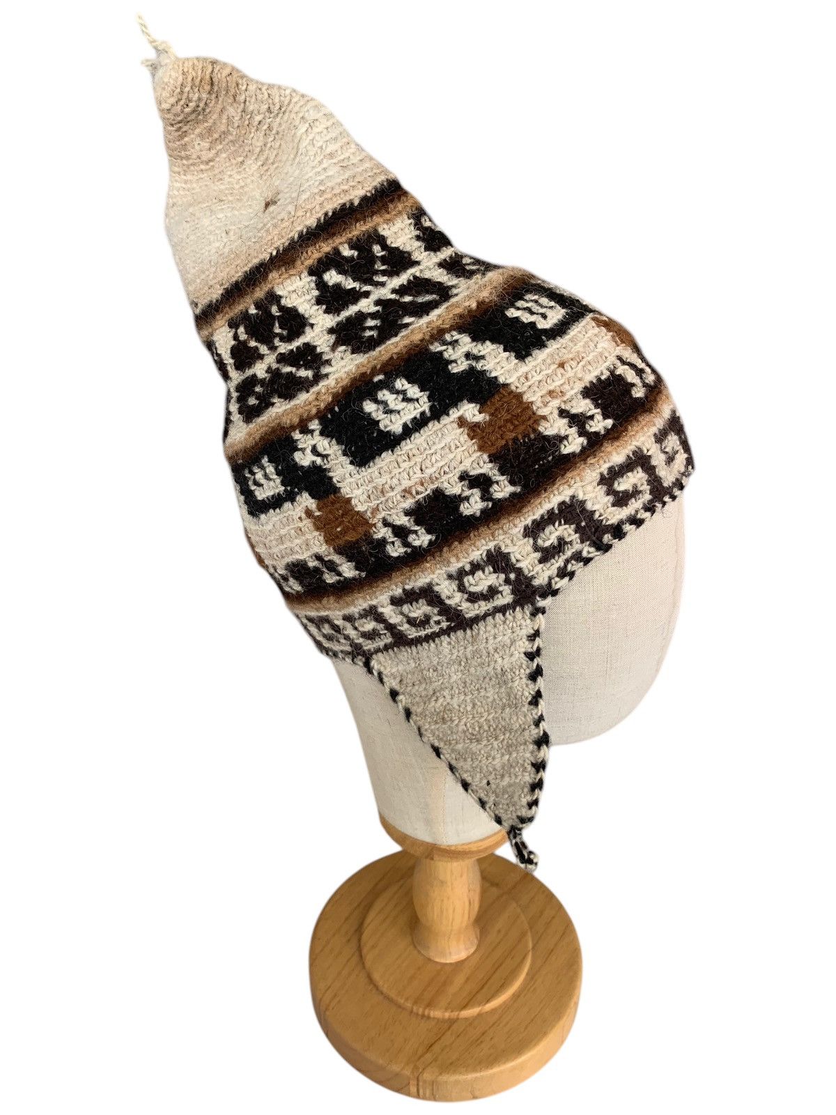 Japanese Brand × Kapital × Vintage Hand Made Crochet Wool Alpaca Hippies Winter Session Hats Size ONE SIZE - 1 Thumbnail