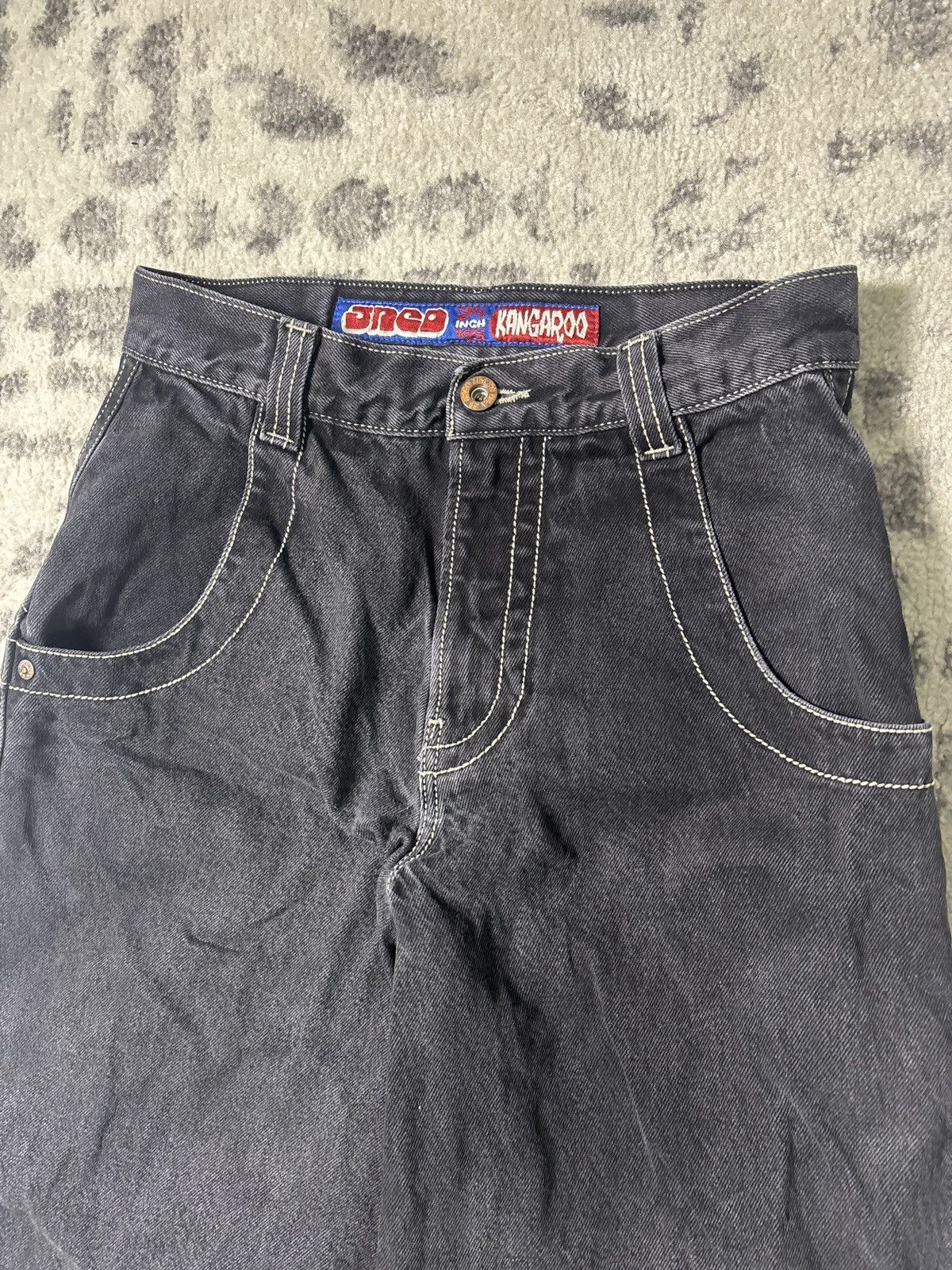 JNCO JNCO 34 INCH KANGAROO BLACK DENIM Size US 30 / EU 46 - 2 Thumbnail