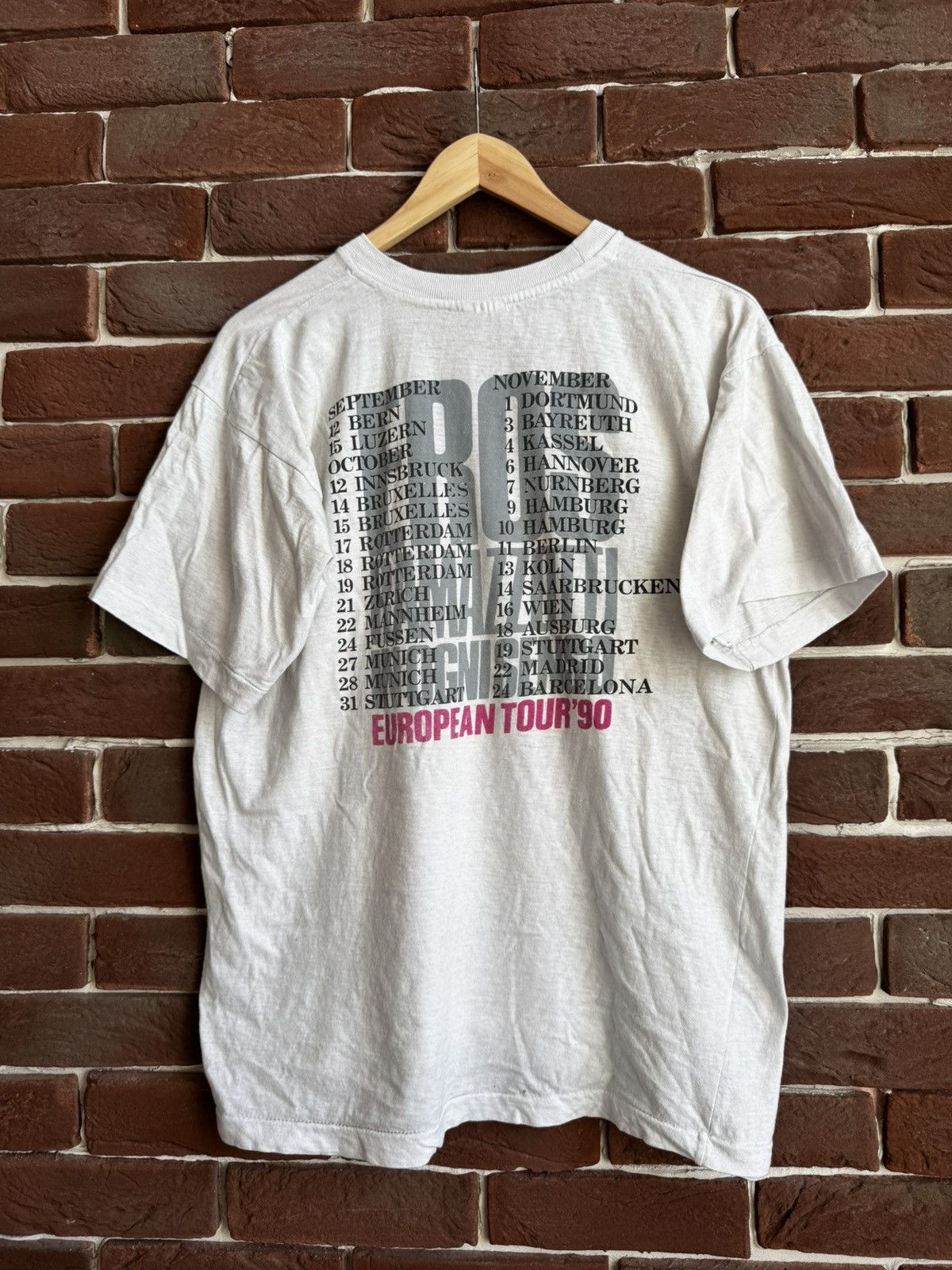 Band Tees Vintage 90s Eros Ramazzotti World Tour Pop Singer Italy Band Size US L / EU 52-54 / 3 - 2 Thumbnail