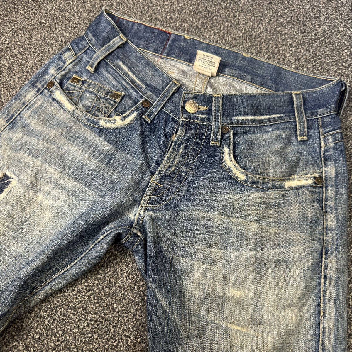 True Religion Destroyed True Religion Long Jean Hysteric Glamour Style LGB Size US 29 - 3 Thumbnail