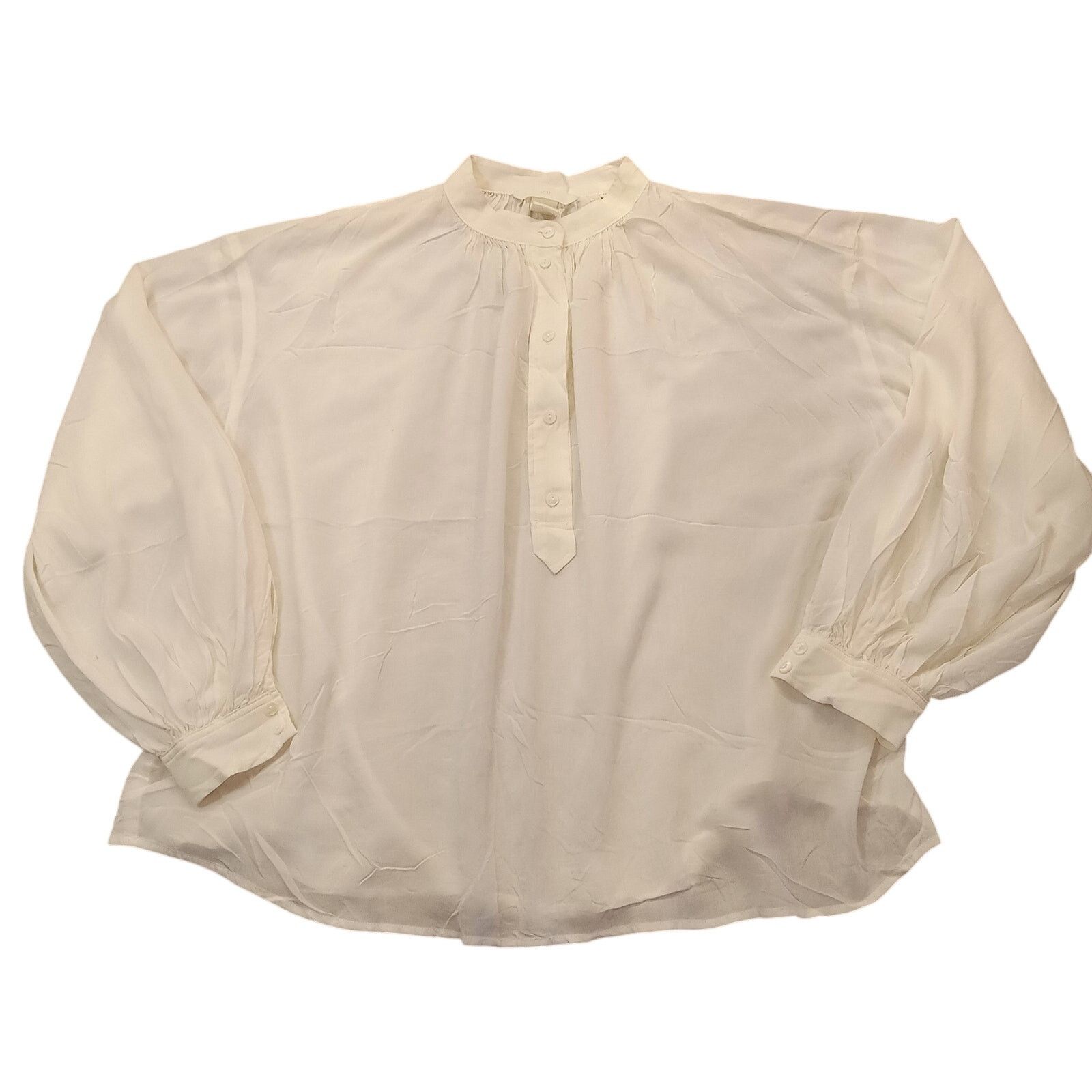 & Other Stories H&M Blouse Women's 4 Oversized Balloon Sleeve Pullover Size S / US 4 / IT 40 - 1 Thumbnail