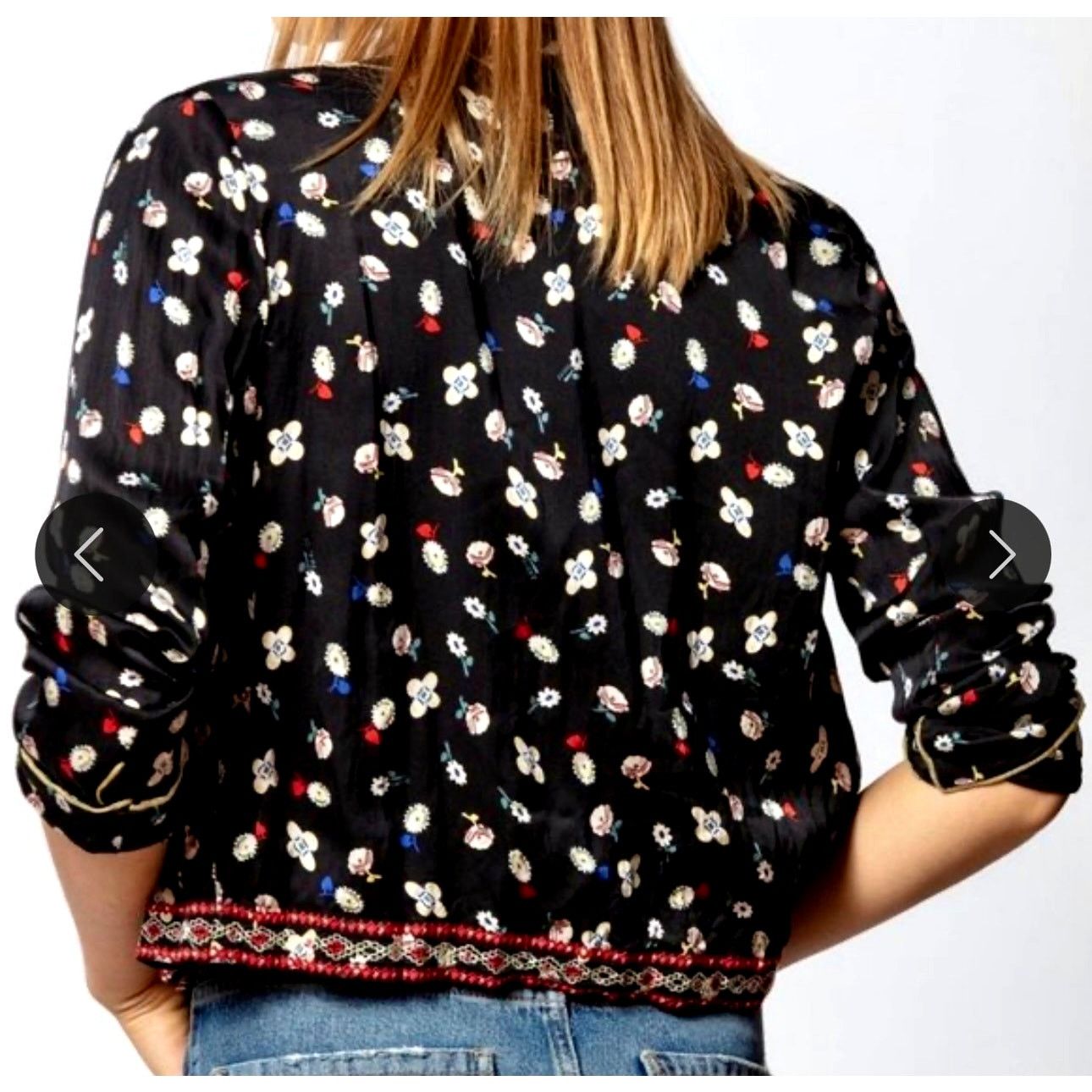 Zadig & Voltaire Zadig & Voltaire Vendrix Floral-Print Open-Front Jacket 38M Size M / US 6-8 / IT 42-44 - 4 Thumbnail