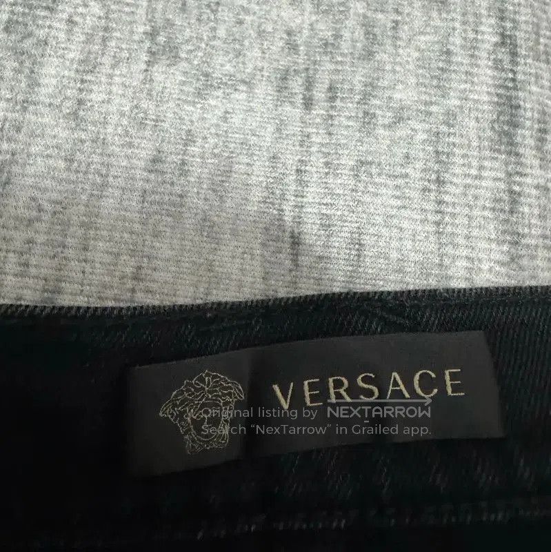 Versace Versace M Black Leather Logo Casual Pants . Size US 32 / EU 48 - 4 Thumbnail