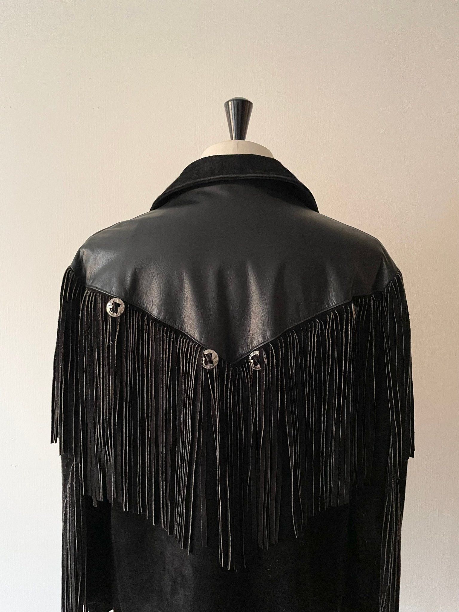 Schott 1980's Schott N.Y.C. Fringe Leather Jacket - Large Size US L / EU 52-54 / 3 - 6 Thumbnail