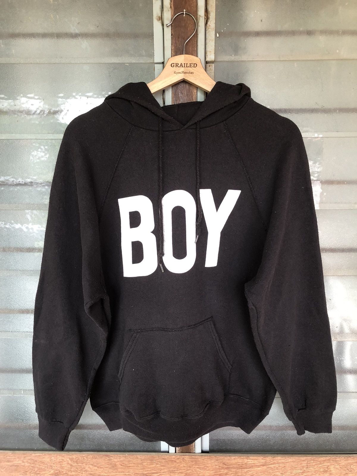 Boy London Vintage 90's Boy London Hoodie Size US L / EU 52-54 / 3 - 6 Thumbnail