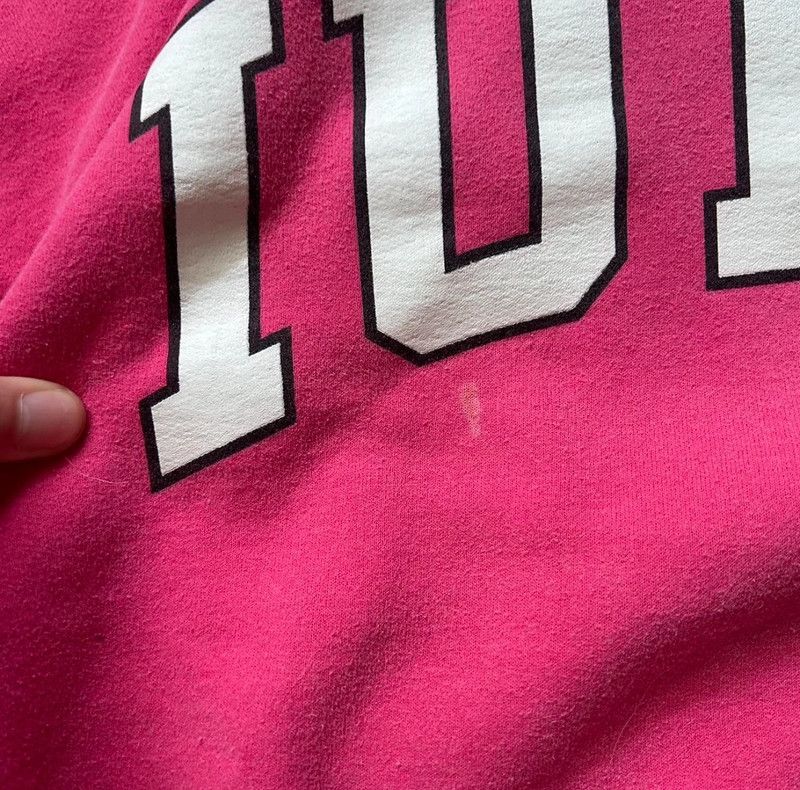 Gildan UPUI pink and white hoodie Size US M / EU 48-50 / 2 - 2 Thumbnail