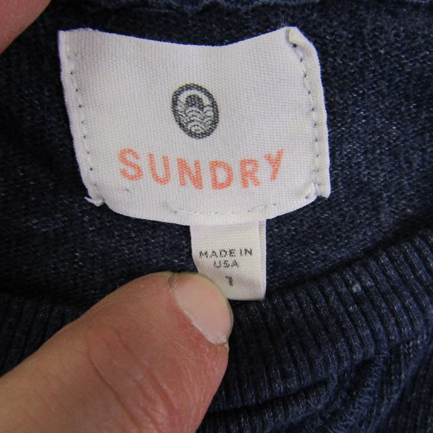 Sundry Sundry Sweater Womens Small Blue Lightweight Pullover Popover Raglan Triblend Size S / US 4 / IT 40 - 7 Thumbnail