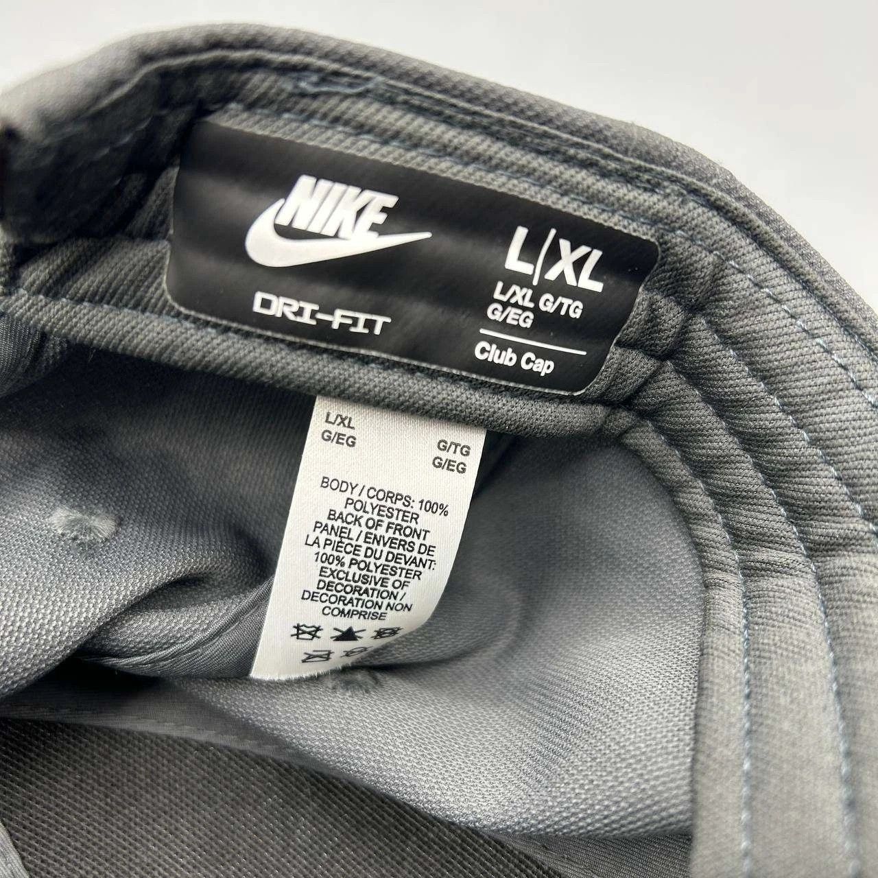 Nike Nike Club Dri-Fit Hat Men Gray Snap Back Cap L-XL Size ONE SIZE - 5 Thumbnail