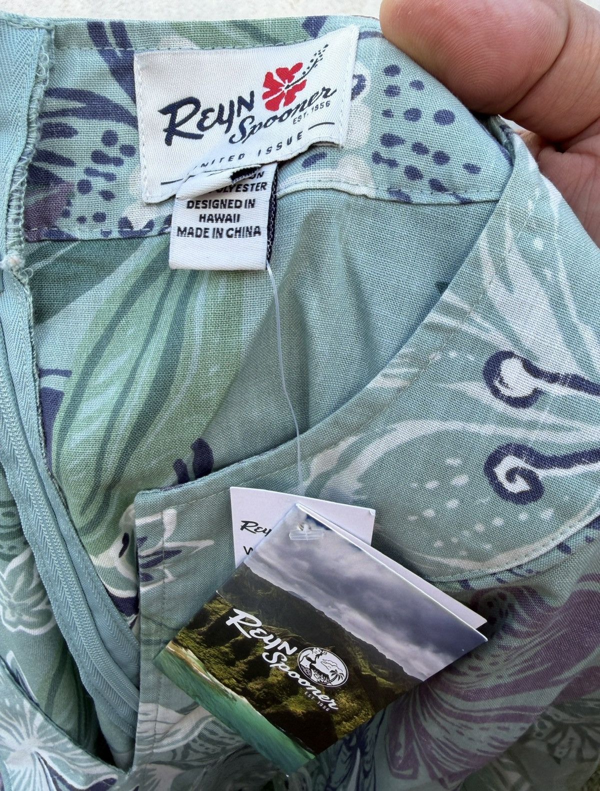 Reyn Spooner New Reyn Spooner Stargazer Short Dress Green Women's 12 Size XL / US 12-14 / IT 48-50 - 4 Thumbnail