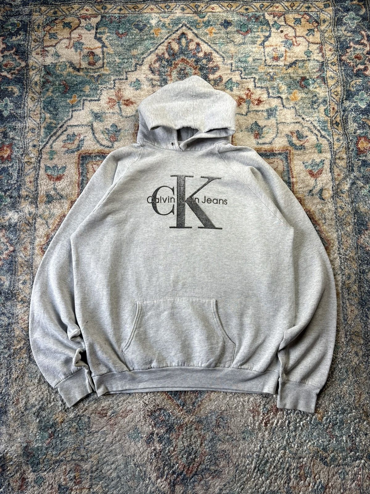 Calvin Klein Vintage Calvin Klein Pullover Hoodie Size XXL Size US XXL / EU 58 / 5 - 1 Thumbnail