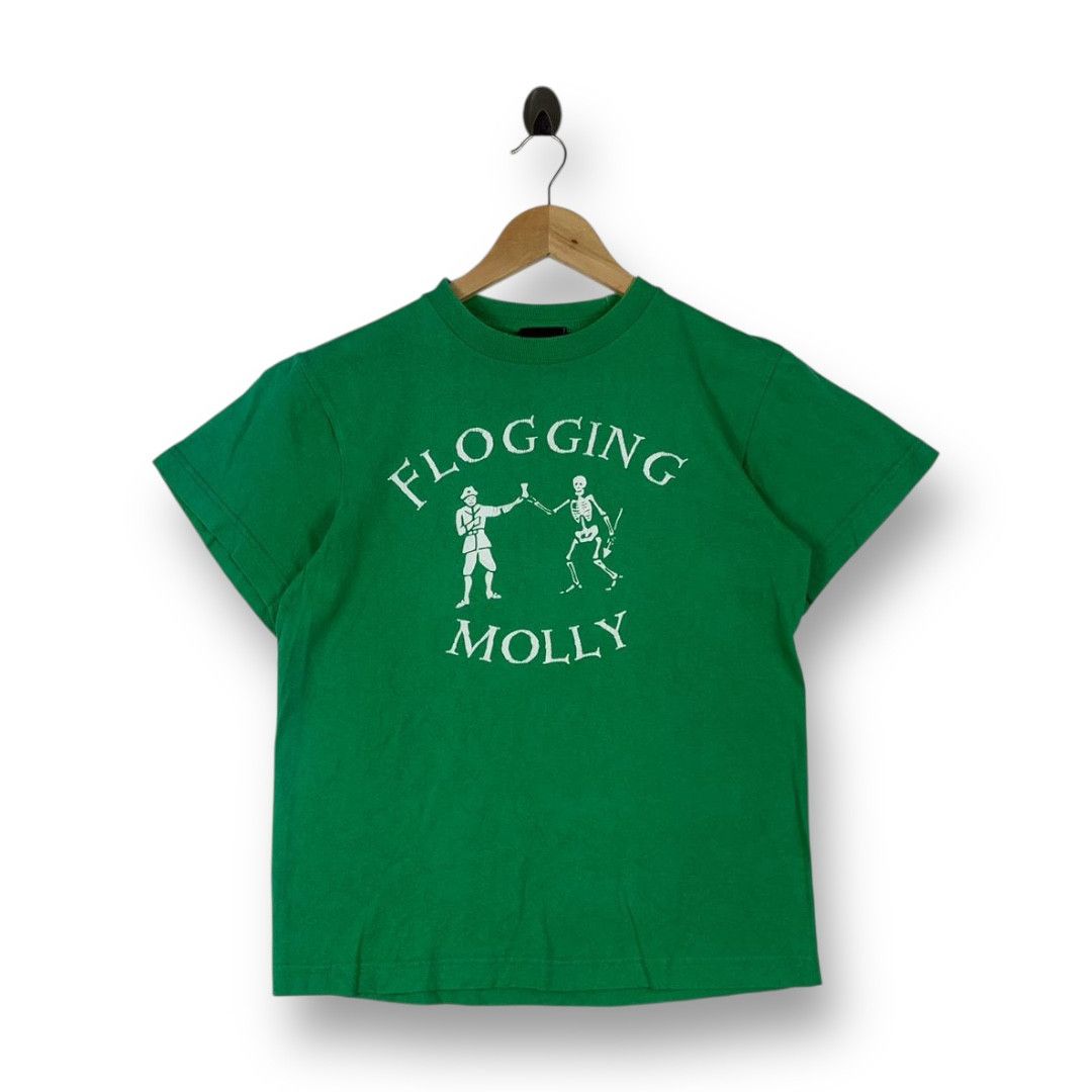 Other Vintage Flogging Molly Irish Skeleton & Man Toasting Tee Size US S / EU 44-46 / 1 - 1 Thumbnail