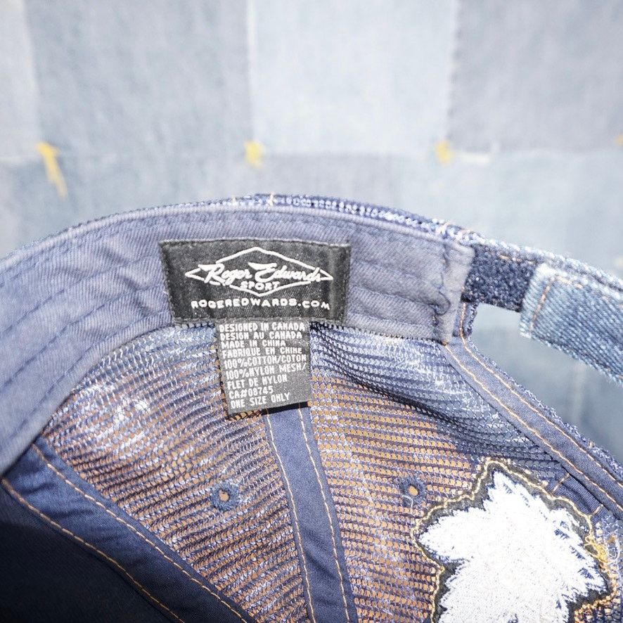 NHL OSFA - Vintage Y2K Toronto Maple Leafs denim trucker NHL hat Size ONE SIZE - 6 Thumbnail