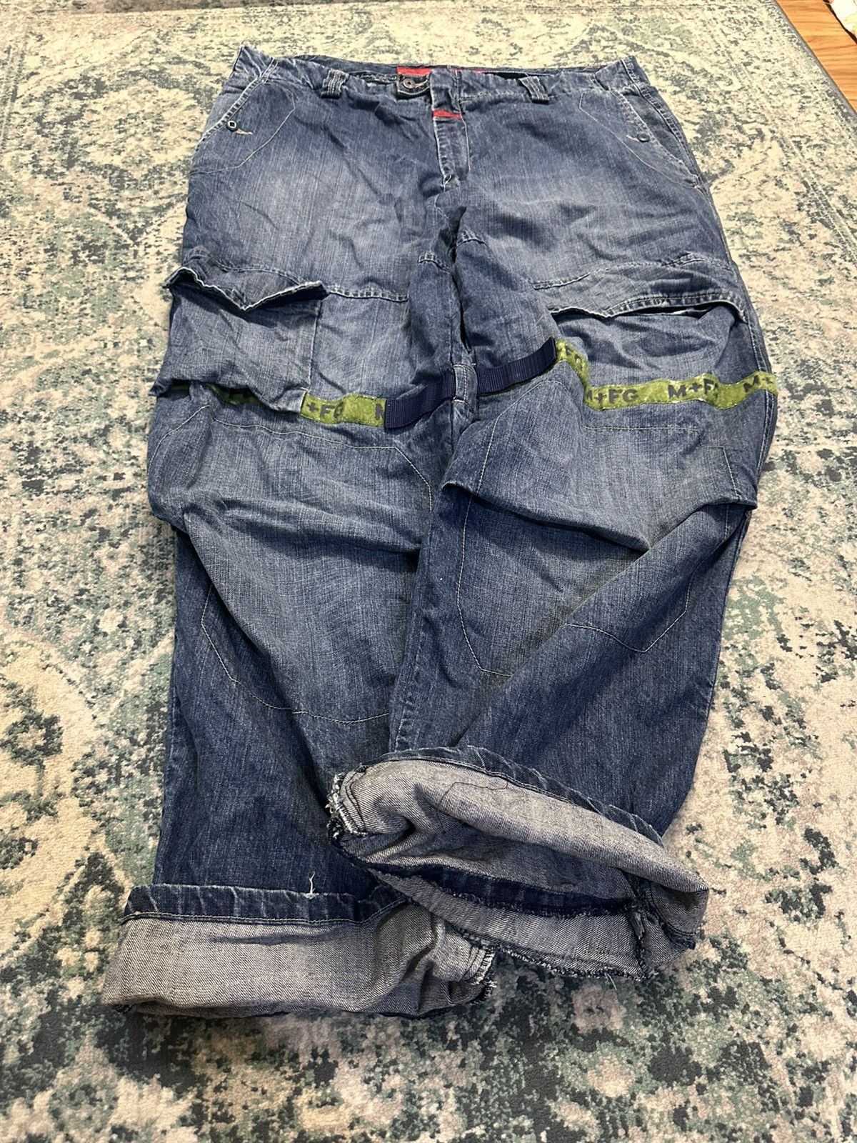 Marithe + Francois Girbaud Vintage Y2K MFG Baggy Strap Pant Size US 42 / EU 58 - 13 Thumbnail