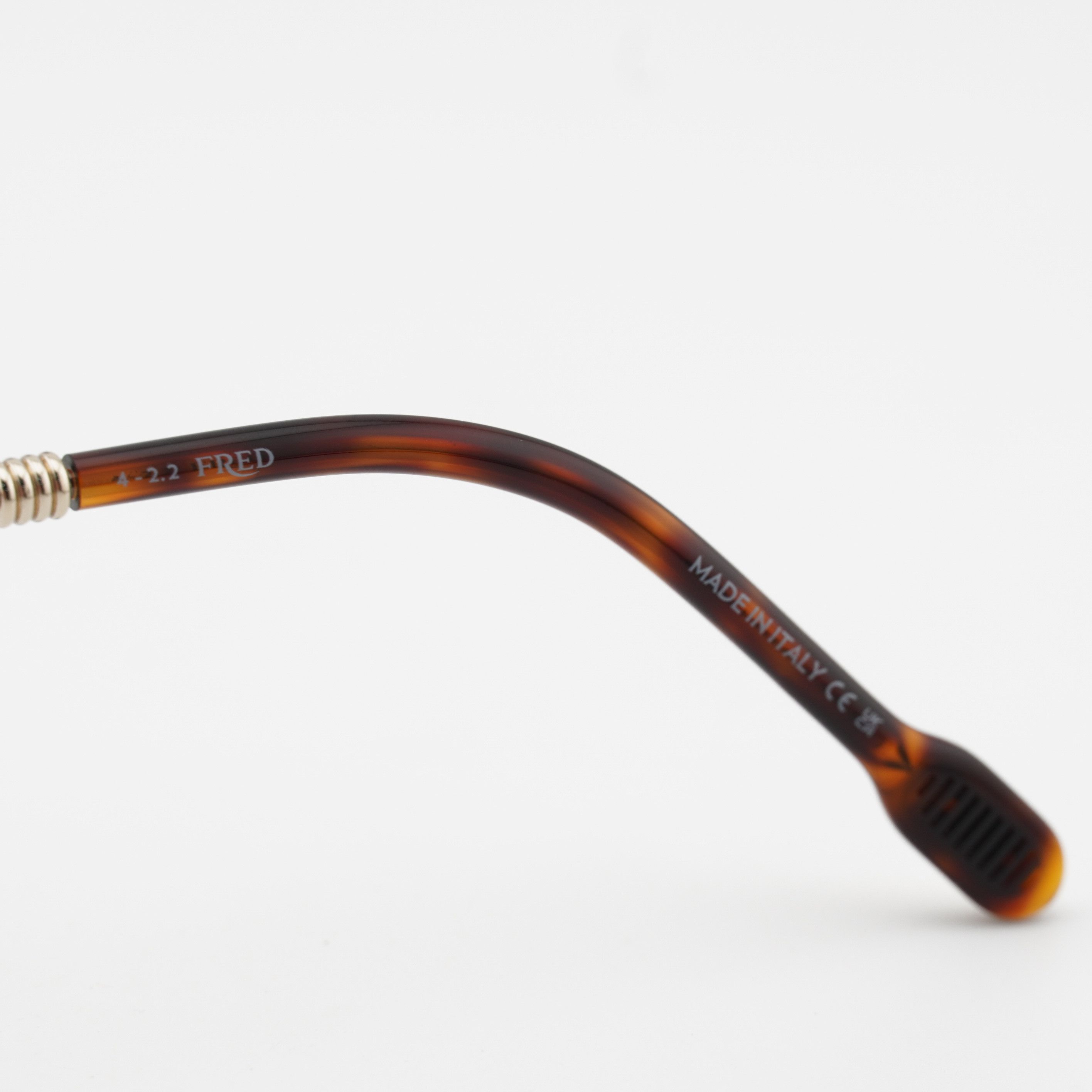 FRED Fred FG50048F 032 Men Eyeglasses Gold 55mm Rectangle Frame Size ONE SIZE - 8 Thumbnail