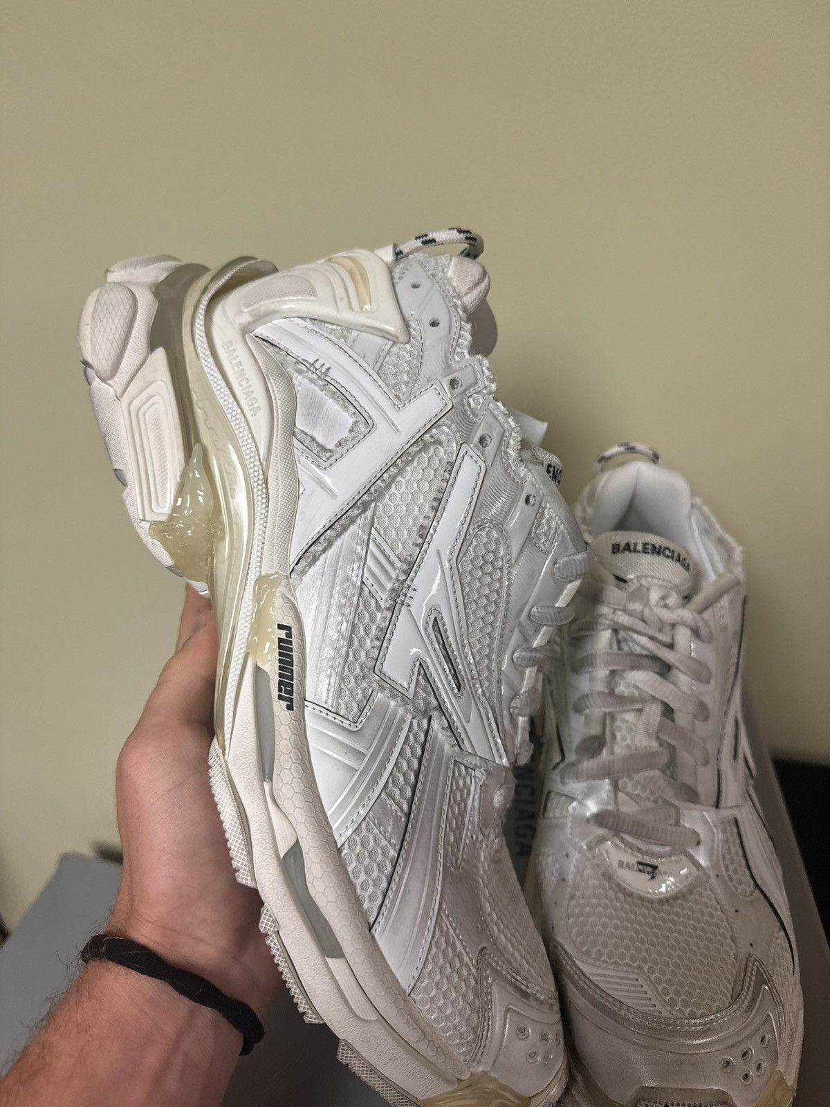 Balenciaga Balenciaga White runner 47 Size US 14 / EU 47 - 5 Thumbnail