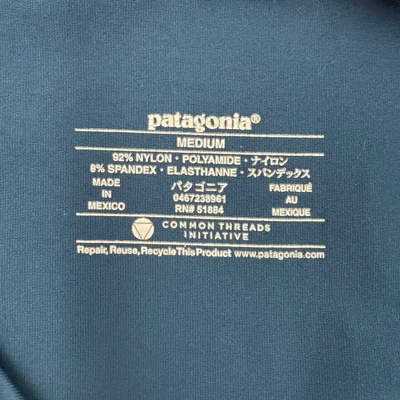 Patagonia Patagonia Twist Front Cap Sleeve Dress Teal Blue Size M / US 6-8 / IT 42-44 - 3 Thumbnail