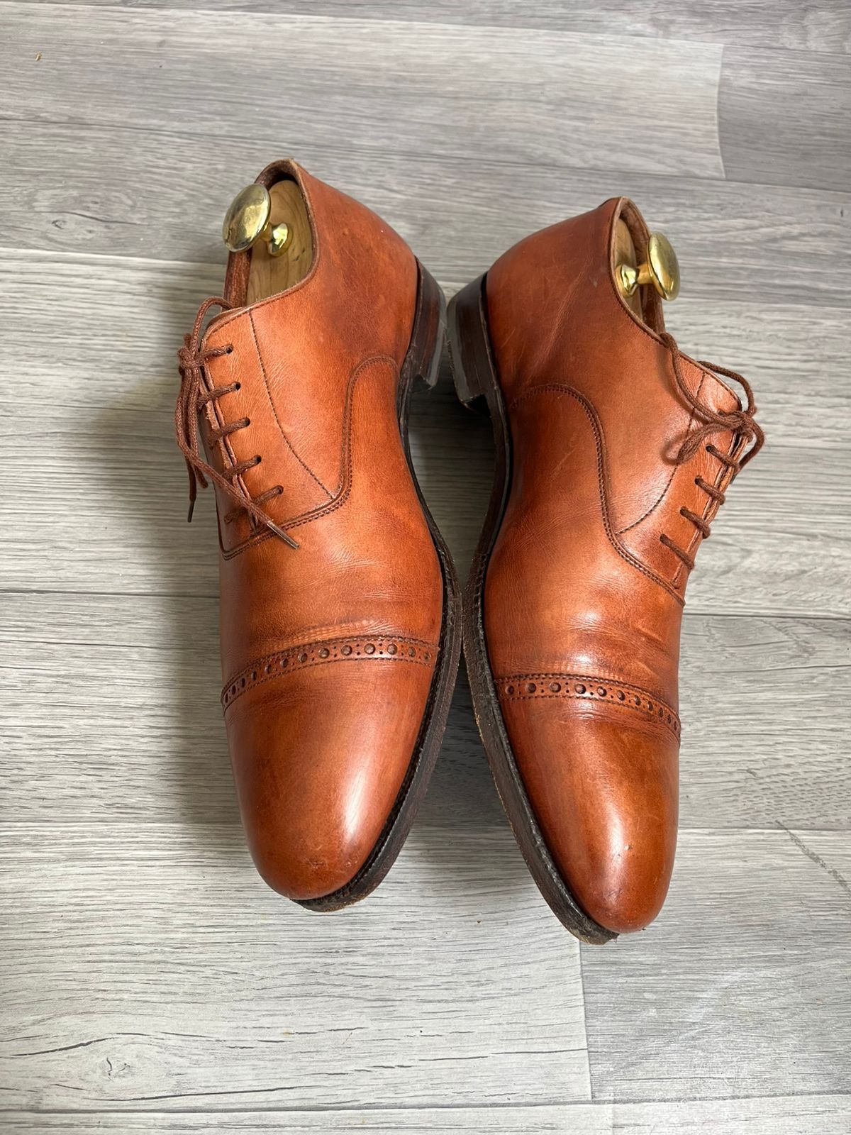 Crockett & Jones Crockett & Jones Cap Toe Oxford Leather Shoes Size US 10 / EU 43 - 5 Thumbnail