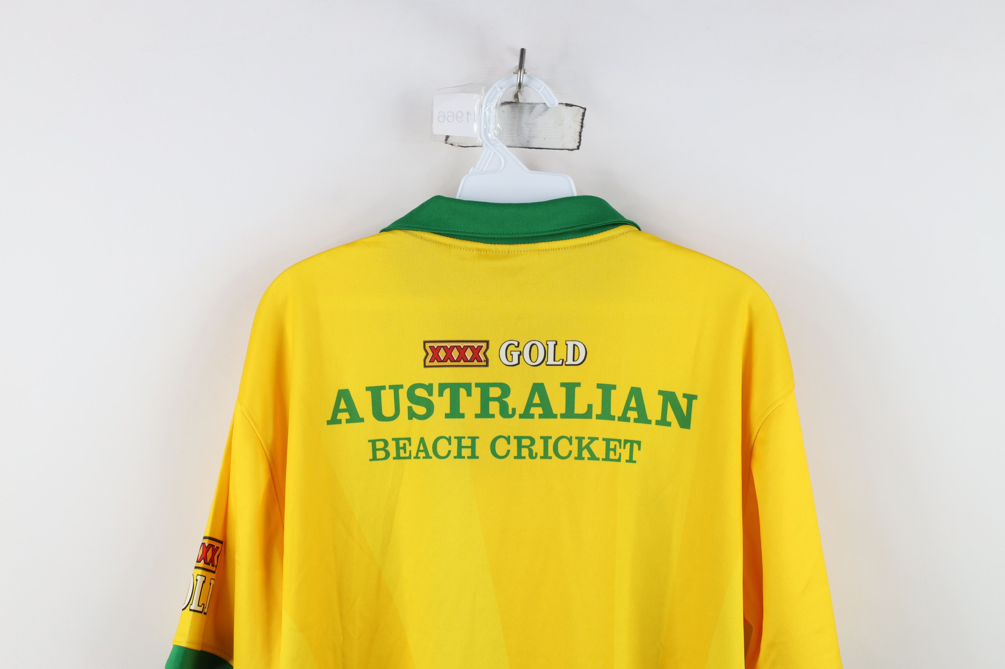 Reebok Deadstock Vtg Y2K 2004 Reebok Gold Beach Cricket Jersey Polo Size US S / EU 44-46 / 1 - 13 Thumbnail