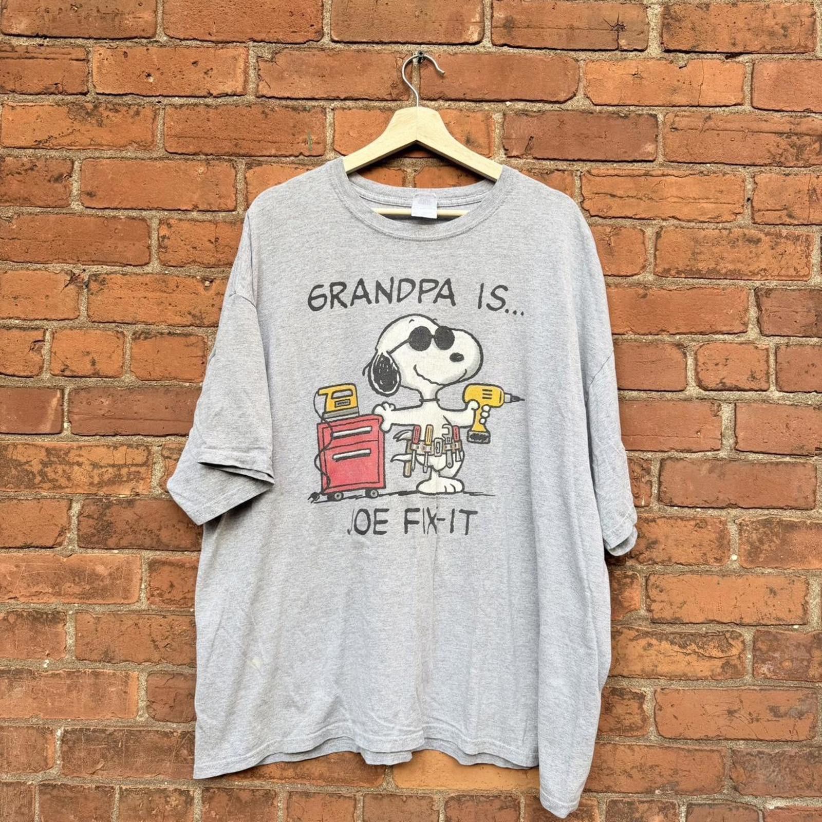 Other vintage snoopy grandpa is joe fix it t shirt 00s XXL Size US XXL / EU 58 / 5 - 2 Thumbnail