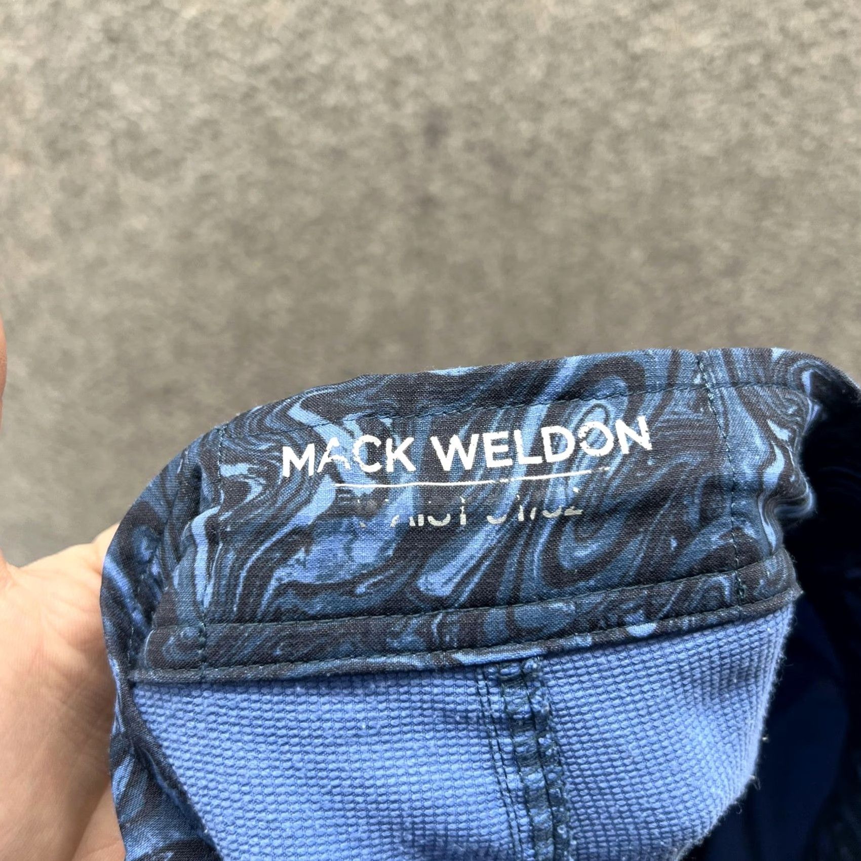 Vintage Mack Weldon Shorts Mens 32 Blue Marble Swim Trunks Zip Boardshort Hybrid Mens Size US 32 / EU 48 - 3 Thumbnail