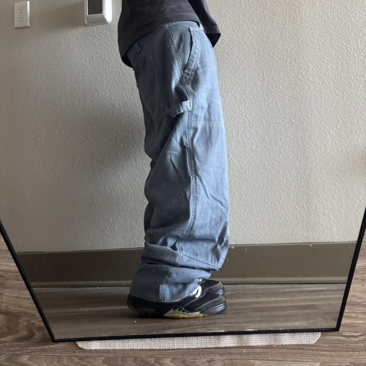 Vintage Crazy Vintage Y2K/2000s Baggy Faded Blue Workwear Skater Style Pants! 36x30 Size US 36 / EU 52 - 2 Thumbnail