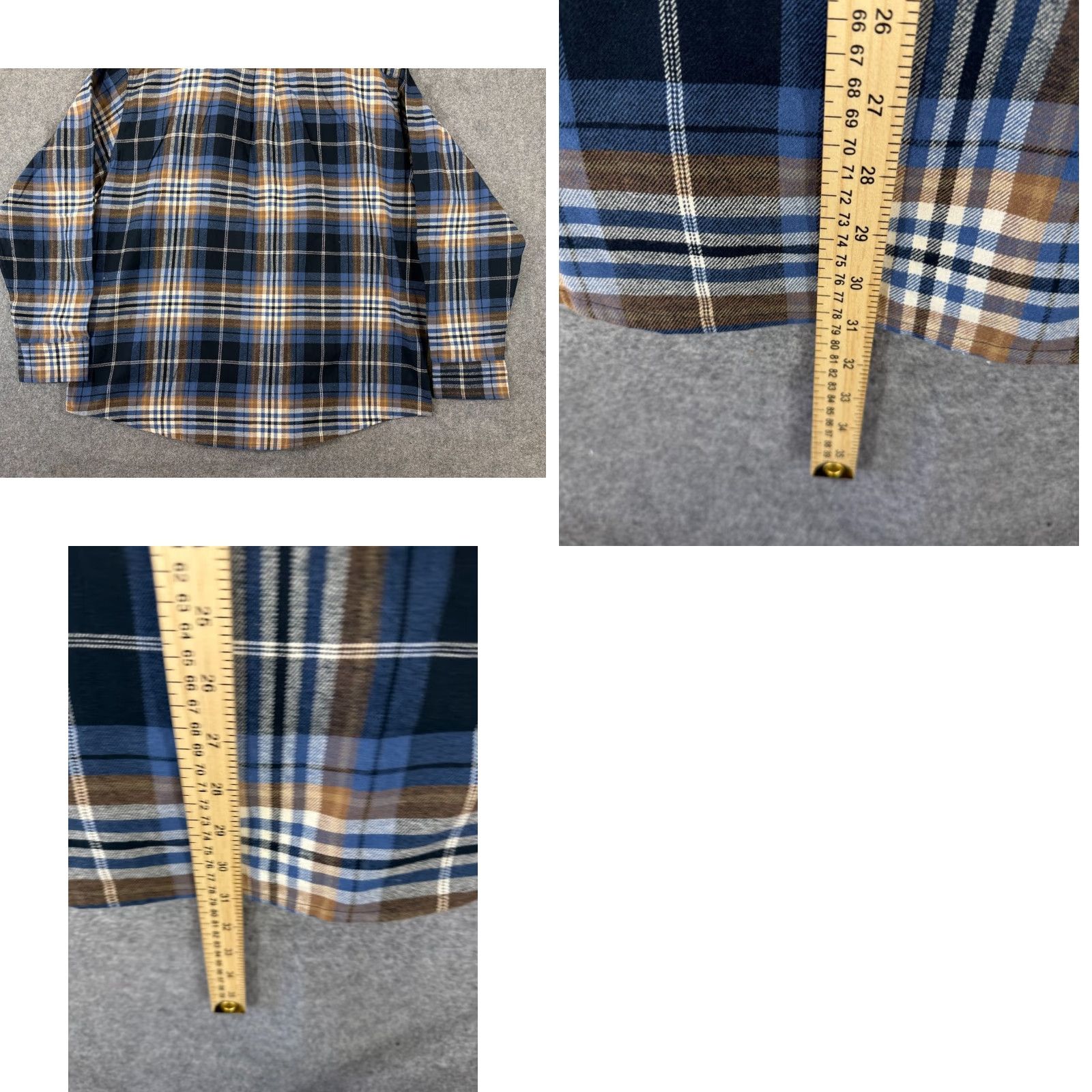 Eddie Bauer VINTAGE? (No) Eddie Bauer Flannel Shirt Mens 2XL Blue Plaid Button-Up Long Sleeve Outdoor NWT Size US XXL / EU 58 / 5 - 9 Thumbnail