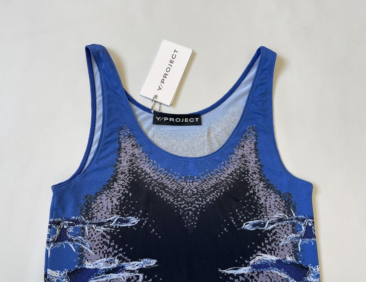 Jean Paul Gaultier × Y/Project S/S 23 Denim + Body Map Print Vest Top Size M / US 6-8 / IT 42-44 - 2 Thumbnail
