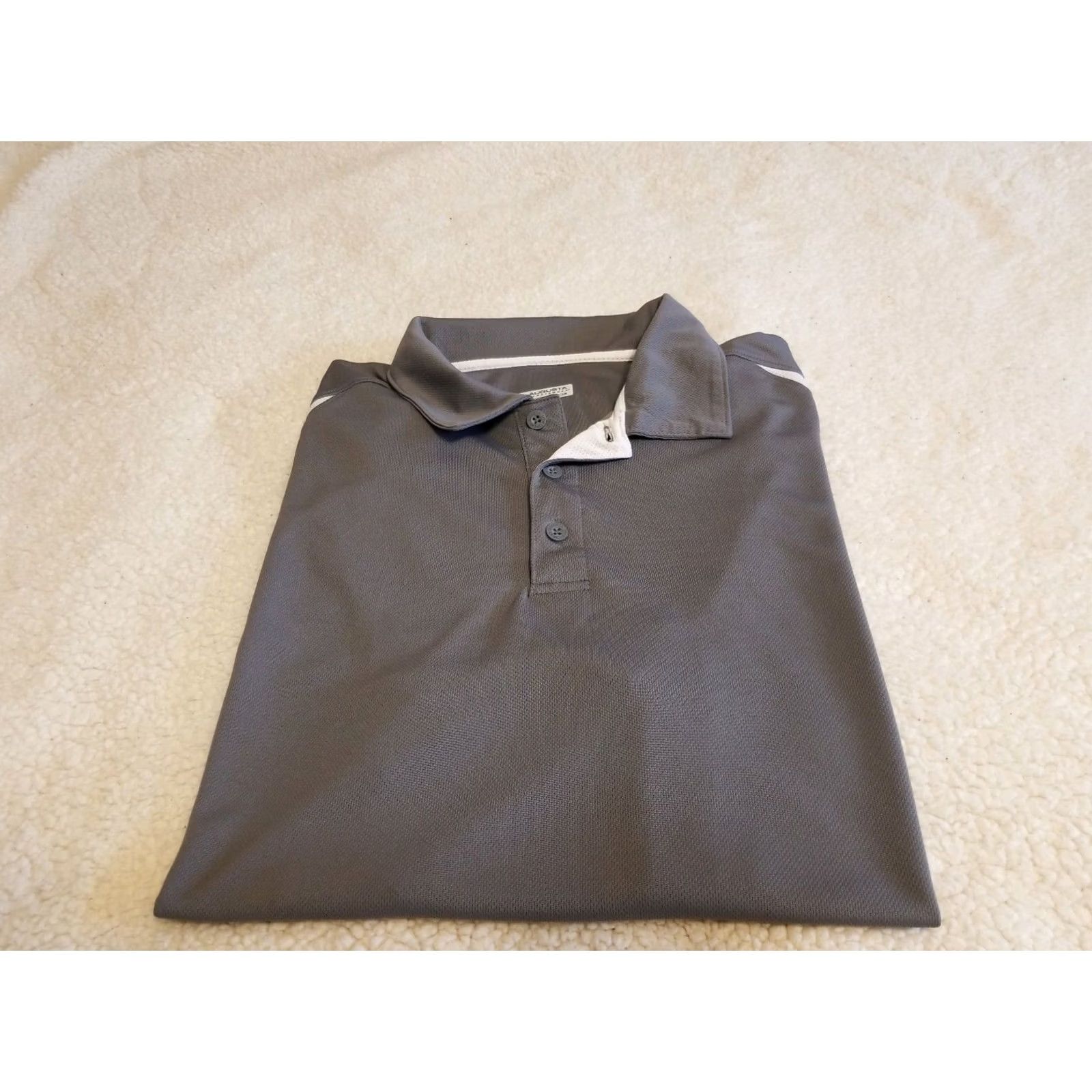 Augusta Sportswear Augusta Sportswear Moisture Management Gray Polo Shirt XL Men Short Sleeve Collared Button Golf Polo Size US XL / EU 56 / 4 - 5 Thumbnail