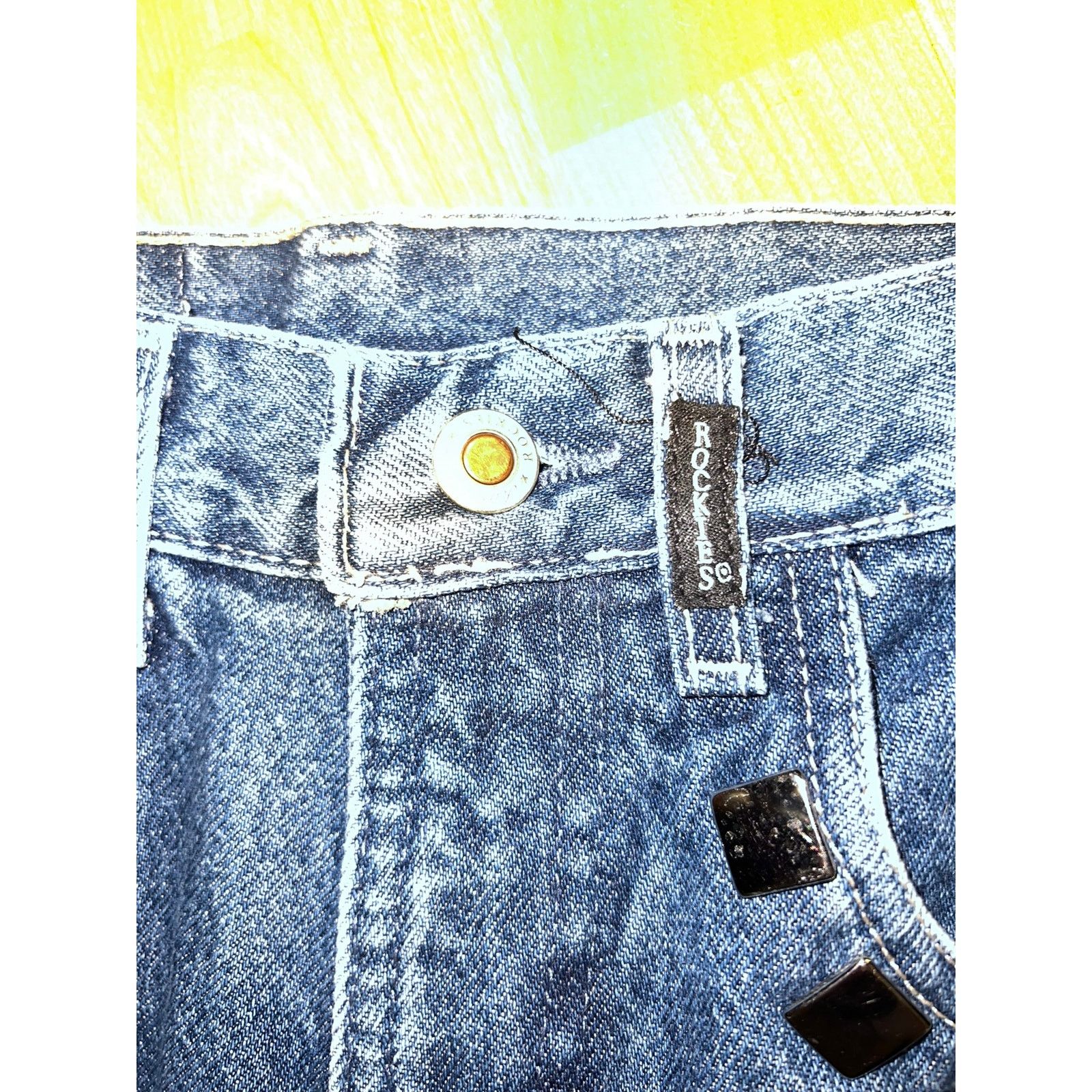 Vintage Vintage Womens Rockies Jeans Denim Stud Western Bottoms 26/3 Size 26" / US 2 / IT 38 - 5 Thumbnail
