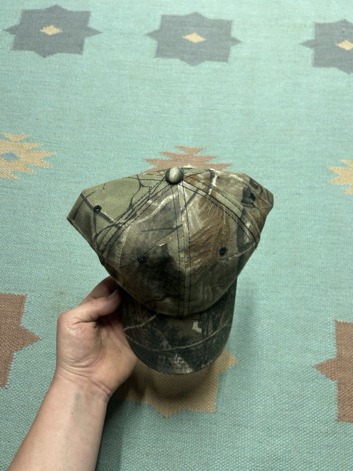 Vintage Realtree AP camo snapback hat woodland camouflage hunting Size ONE SIZE - 3 Thumbnail