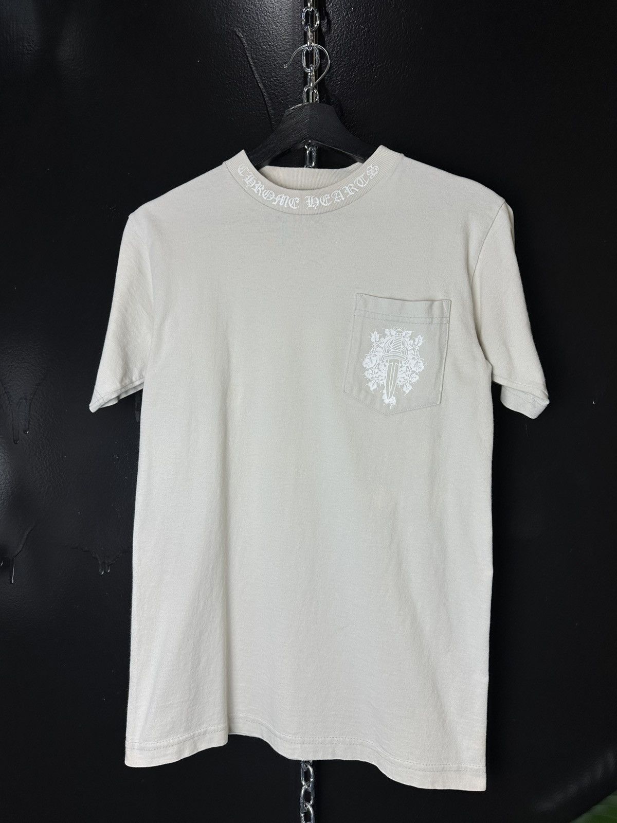 Chrome Hearts Vintage Chrome Hearts Back Scroll Pocket Tee Size US S / EU 44-46 / 1 - 2 Thumbnail