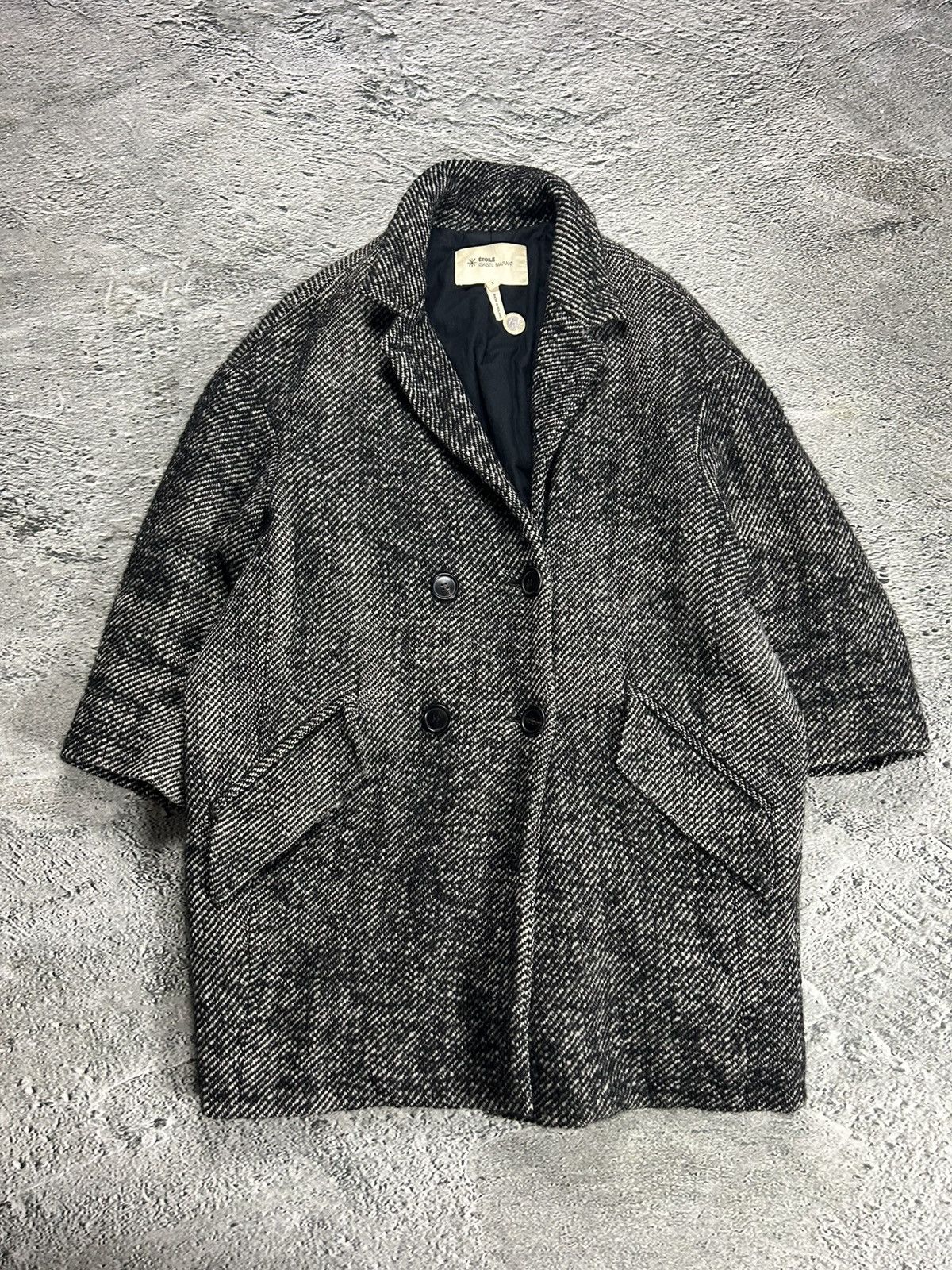 Isabel Marant Etoile Isabel Marant Etoile wool coat tweed oversized Size XL / US 12-14 / IT 48-50 - 1 Thumbnail