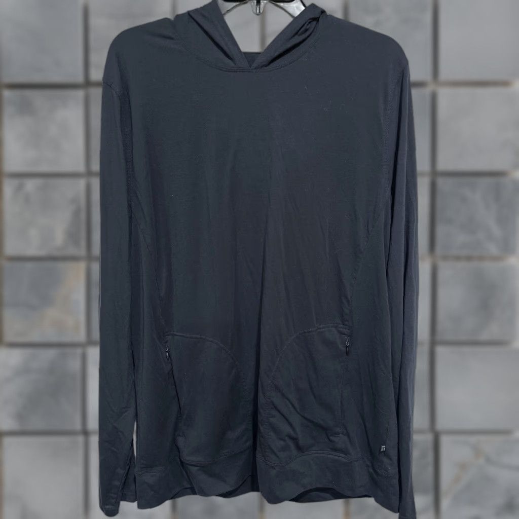 Vintage Tommy John Hoodie Mens L Gray Lightweight Stretch Long Sleeve Zip Pockets Size US L / EU 52-54 / 3 - 1 Thumbnail