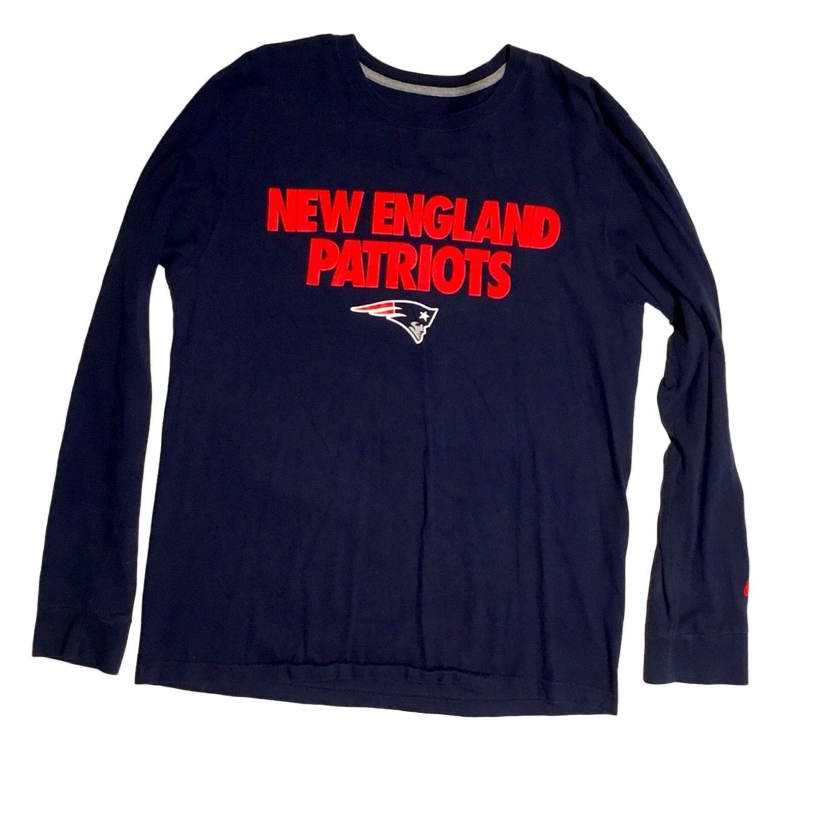 Nike Men’s Patriots Long-Sleeve T-shirt Size US L / EU 52-54 / 3 - 1 Thumbnail