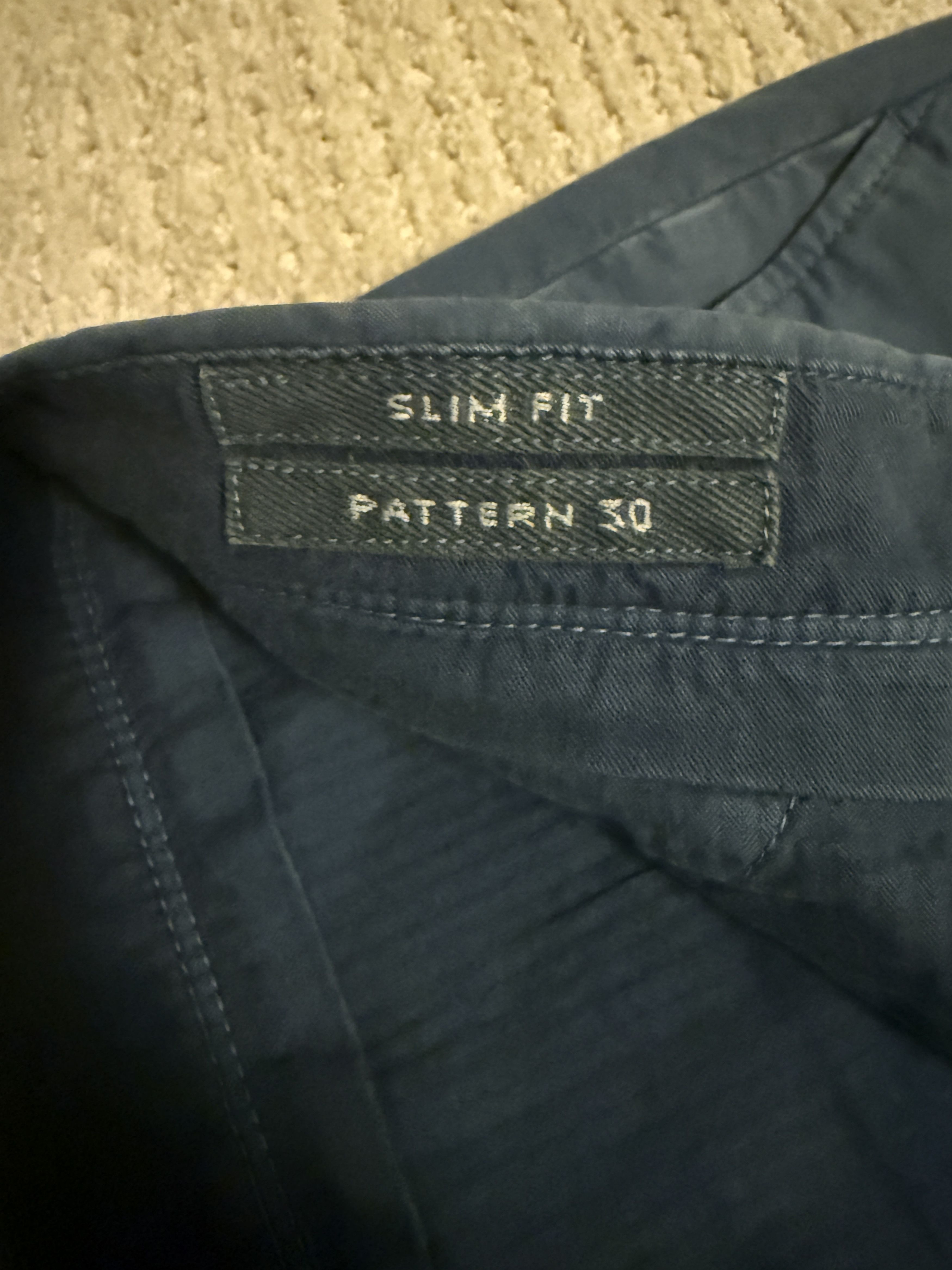 Incotex Incotex Khaki Pants Blue 36-Slim Fit. Size US 36 / EU 52 - 3 Thumbnail