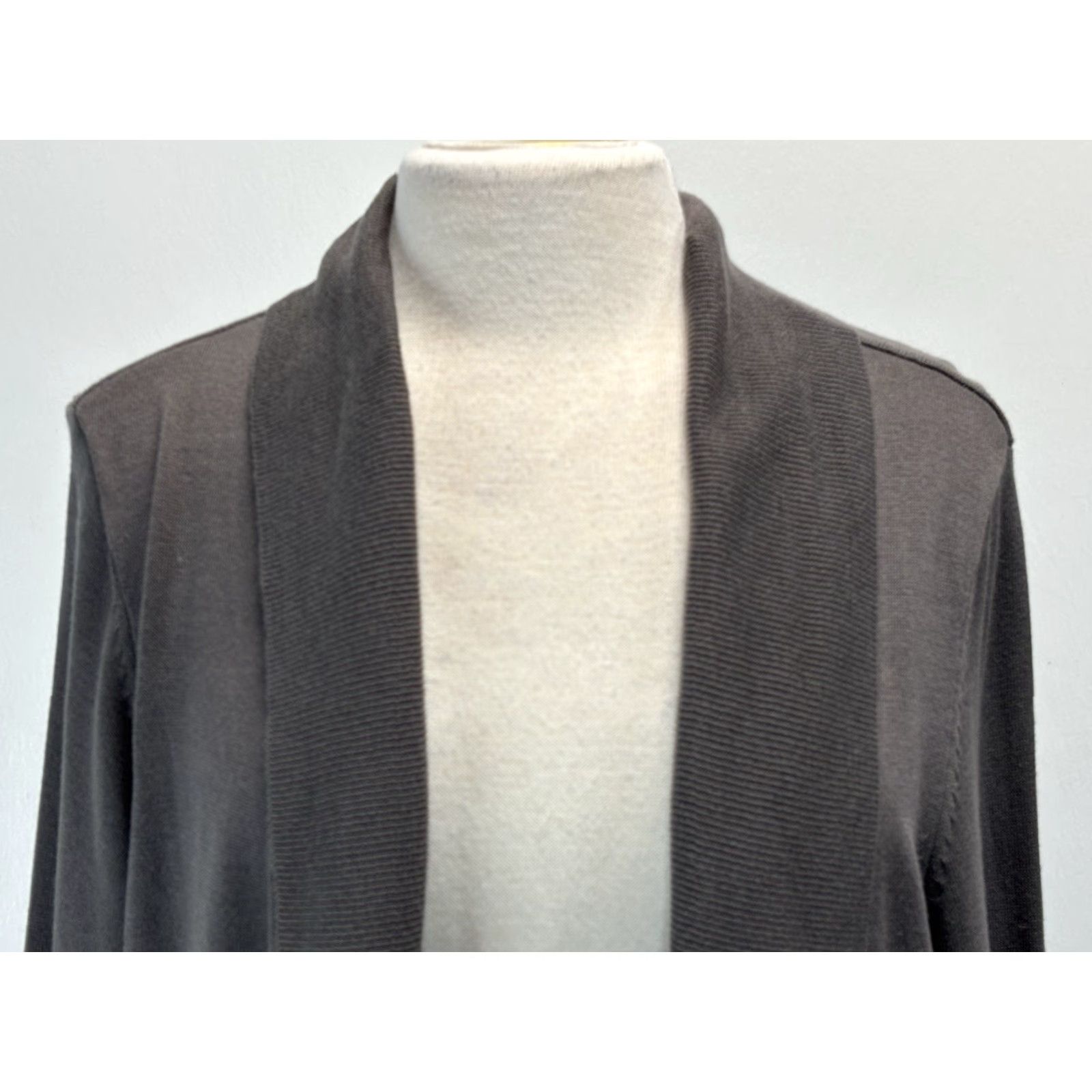 Soft Surroundings SOFT SURROUNDINGS Cardigan Sweater 1X Plus Women’s Grey Knit with Pockets Size XL / US 12-14 / IT 48-50 - 5 Thumbnail