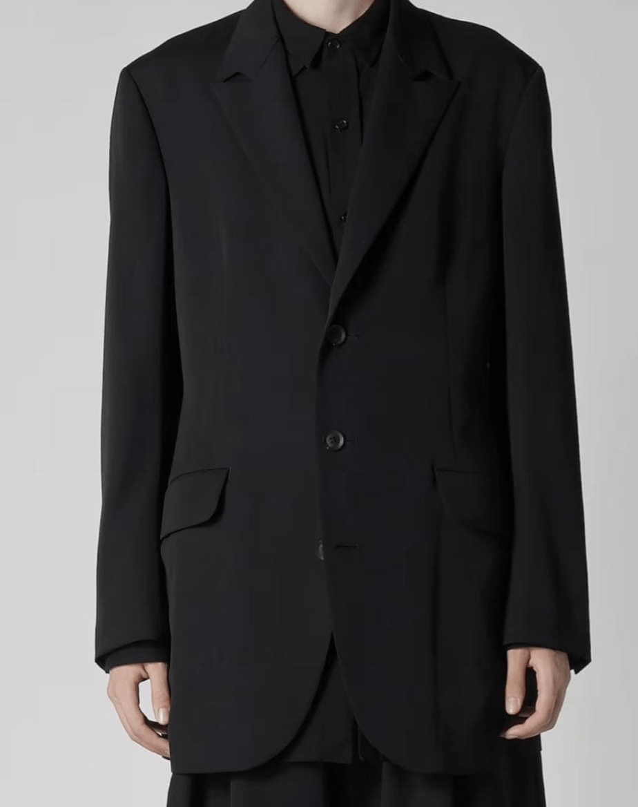 Yohji Yamamoto Yohji Yamamoto Pour Homme HOOK COLLAR 5 SINGLE JACKET BLAZER Size US M / EU 48-50 / 2 - 5 Thumbnail