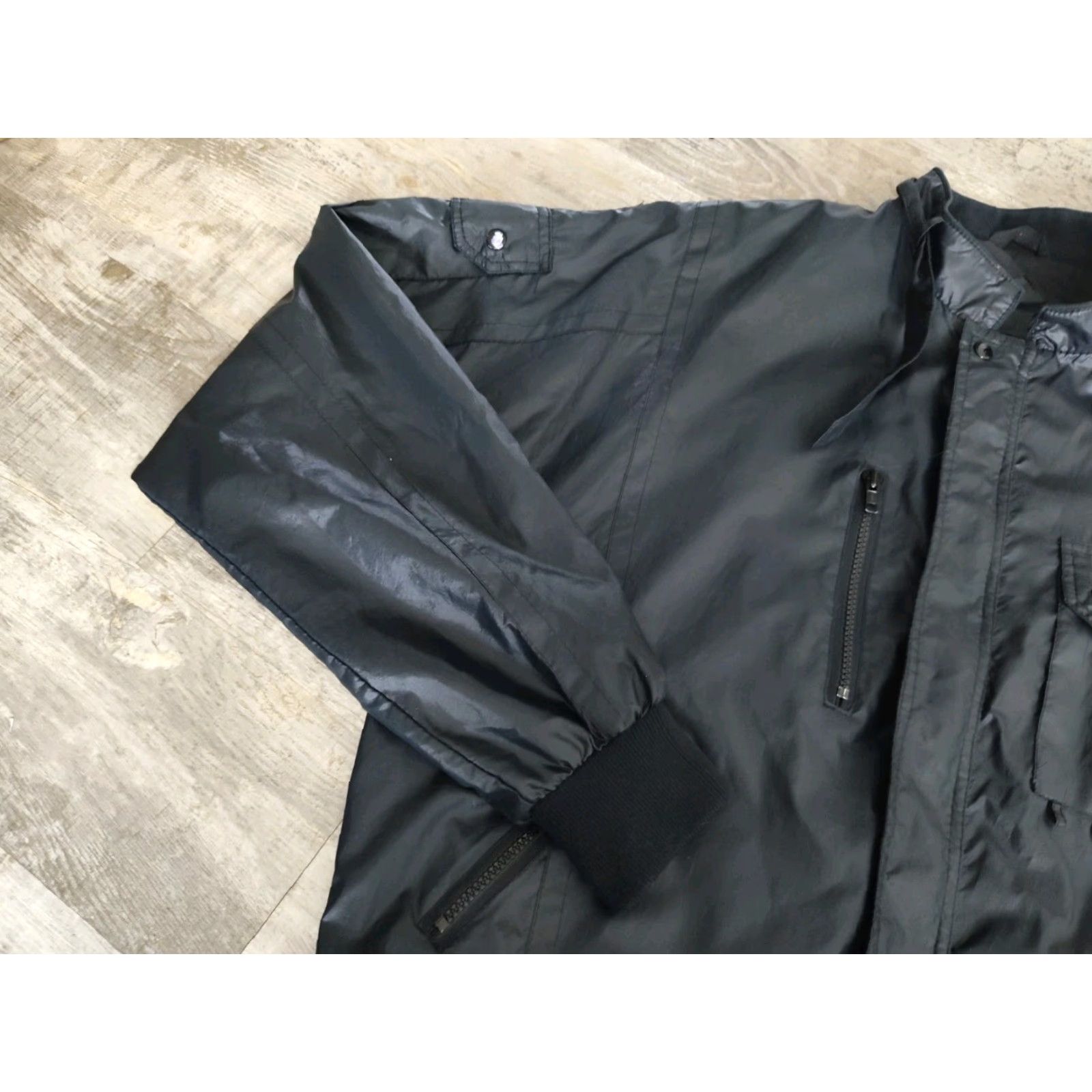 Vintage Vintage Upstream Racing Jacket Texaco Oil Black Sz XL Satin Size US XL / EU 56 / 4 - 3 Thumbnail