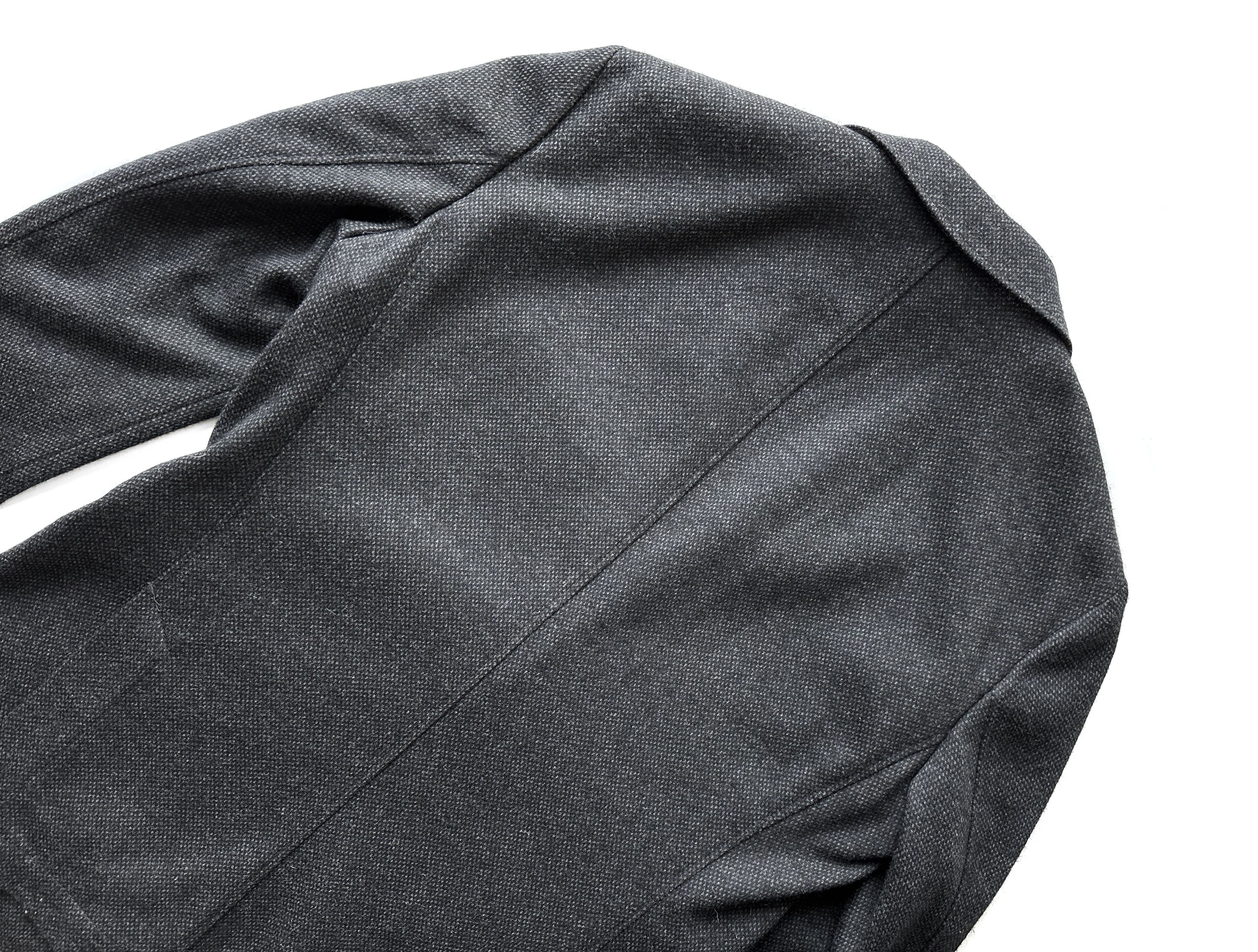 Hugo × Hugo Boss Hugo Boss dark grey melange wool blazer Size 48R - 7 Thumbnail