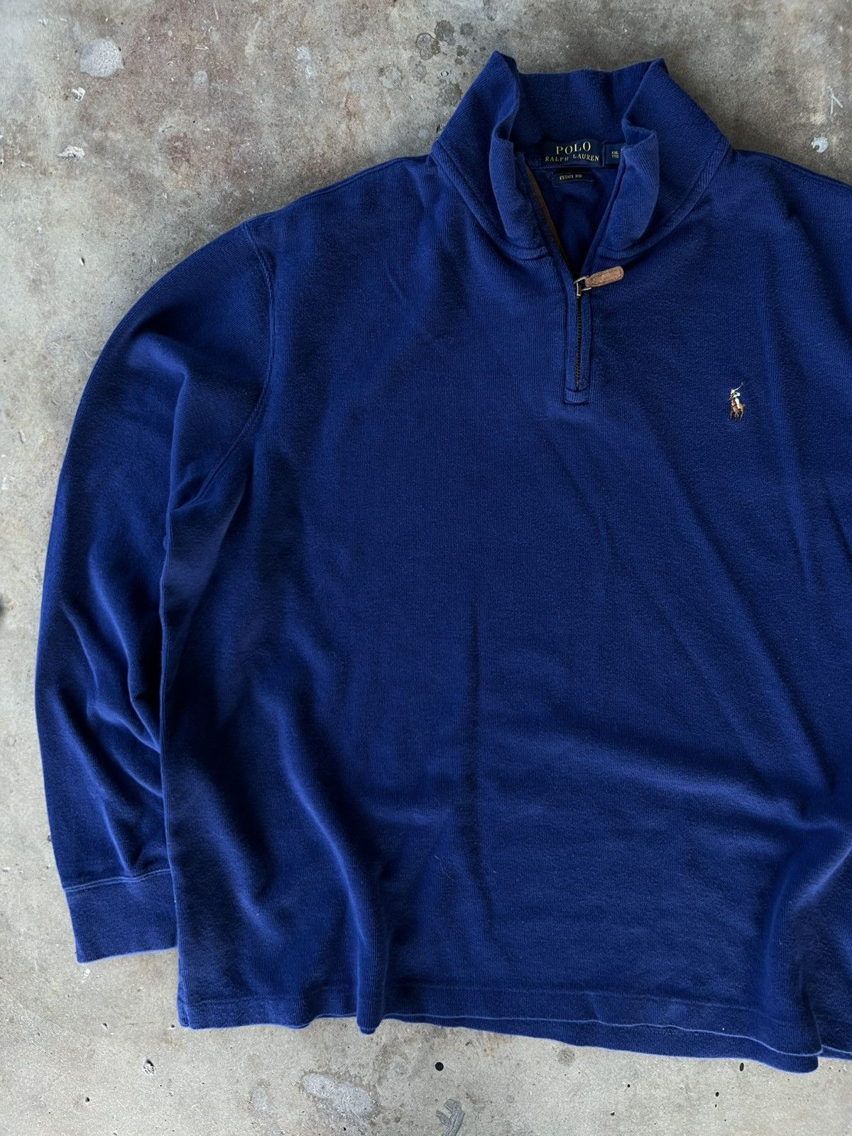 Polo Ralph Lauren Vintage Polo Ralph Quarter Zip Up Jacket Sweatshirt Sweater Size US XXL / EU 58 / 5 - 2 Thumbnail