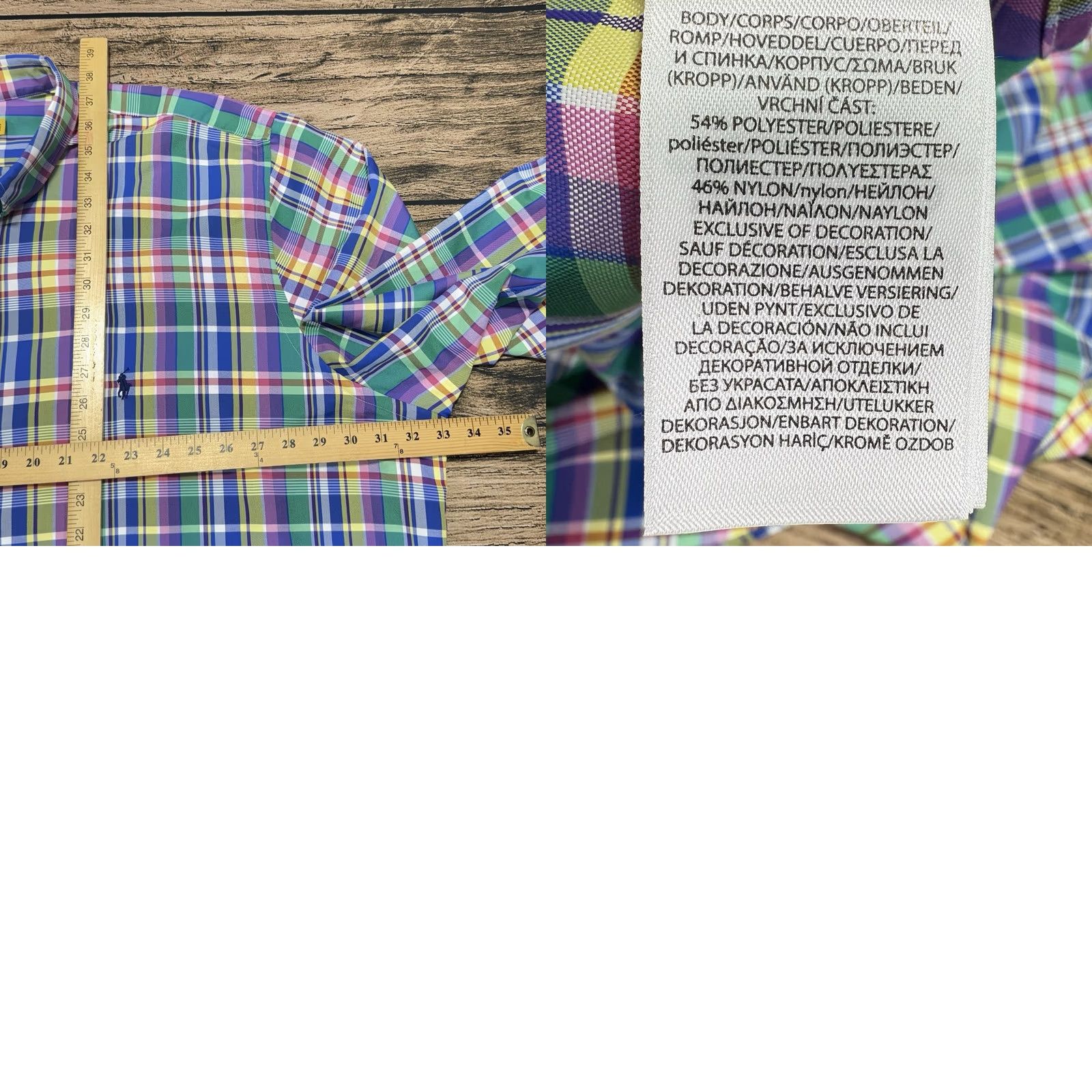 Polo Ralph Lauren VINTAGE Polo Ralph Lauren Shirt 4XLT Big Tall Plaid Performance Classic Oxford NWT Size US XXL / EU 58 / 5 - 8 Thumbnail