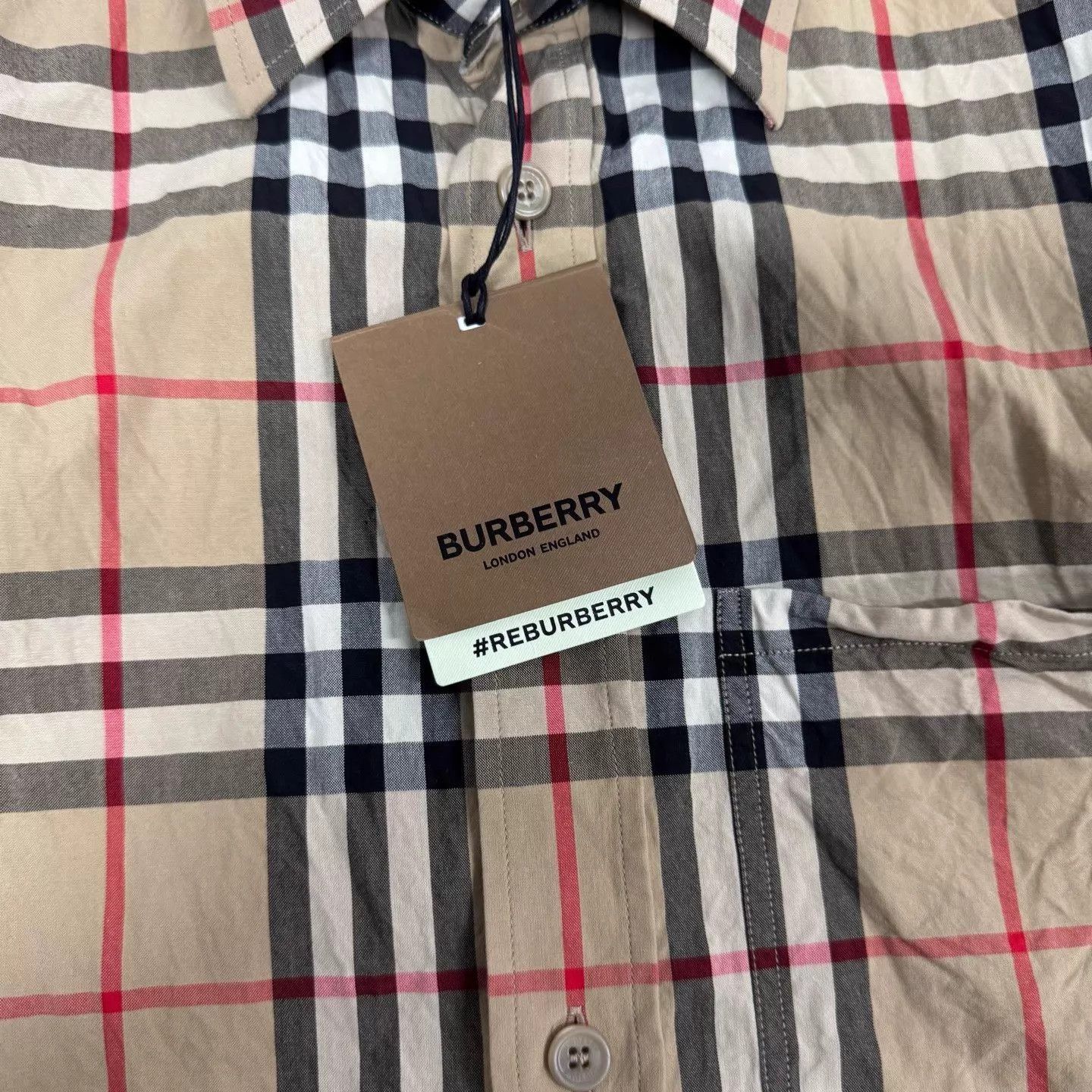Burberry Plaid Long-Sleeve Button-Up Shirt Size US M / EU 48-50 / 2 - 5 Thumbnail