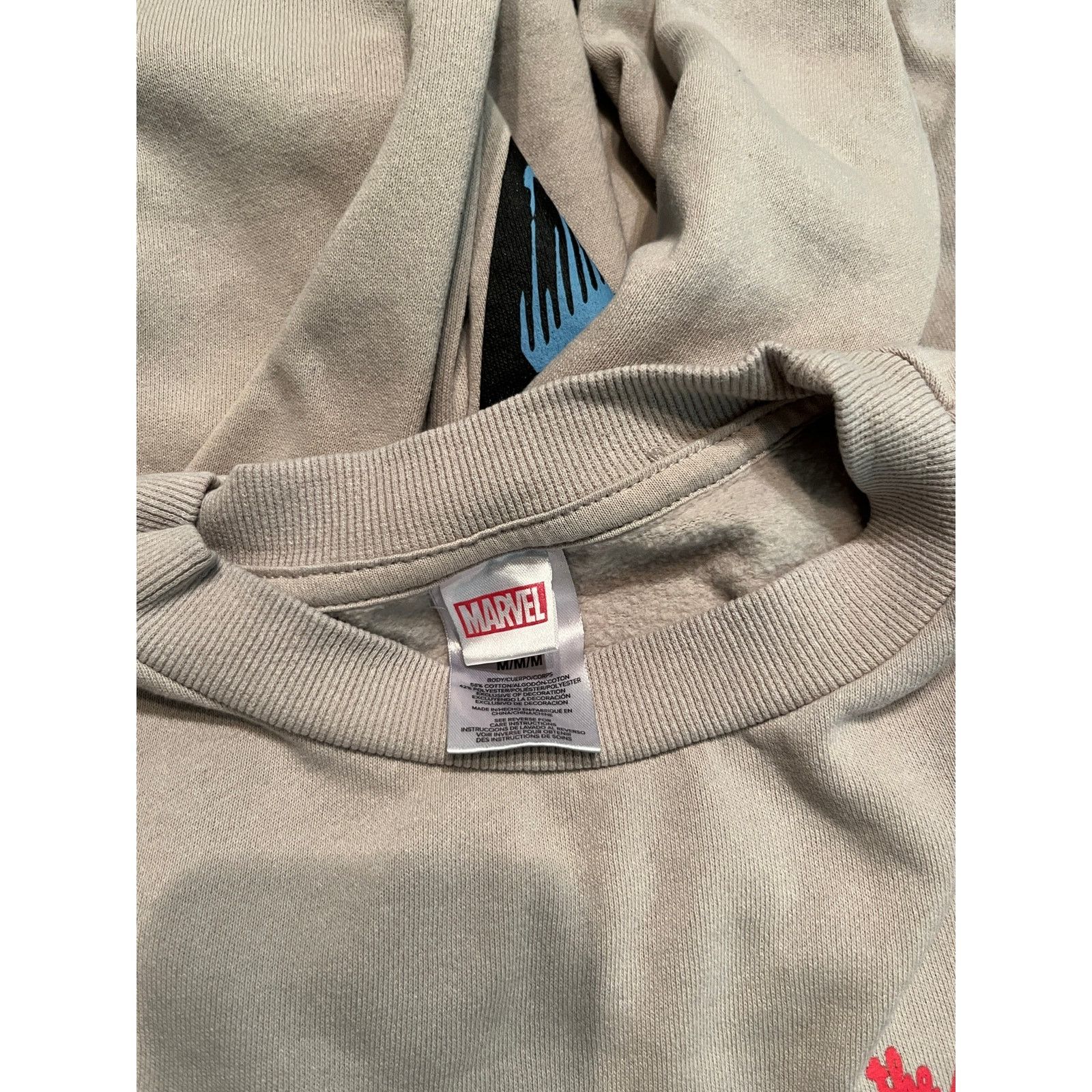 Marvel Comics Marvel Spider-Man Sweatshirt M Sand Oatmeal Graphic Size US M / EU 48-50 / 2 - 6 Thumbnail