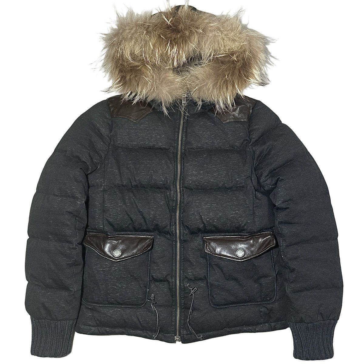 Burberry 00’s Burberry Fur Hood Puffer Jacket Size M / US 6-8 / IT 42-44 - 1 Thumbnail