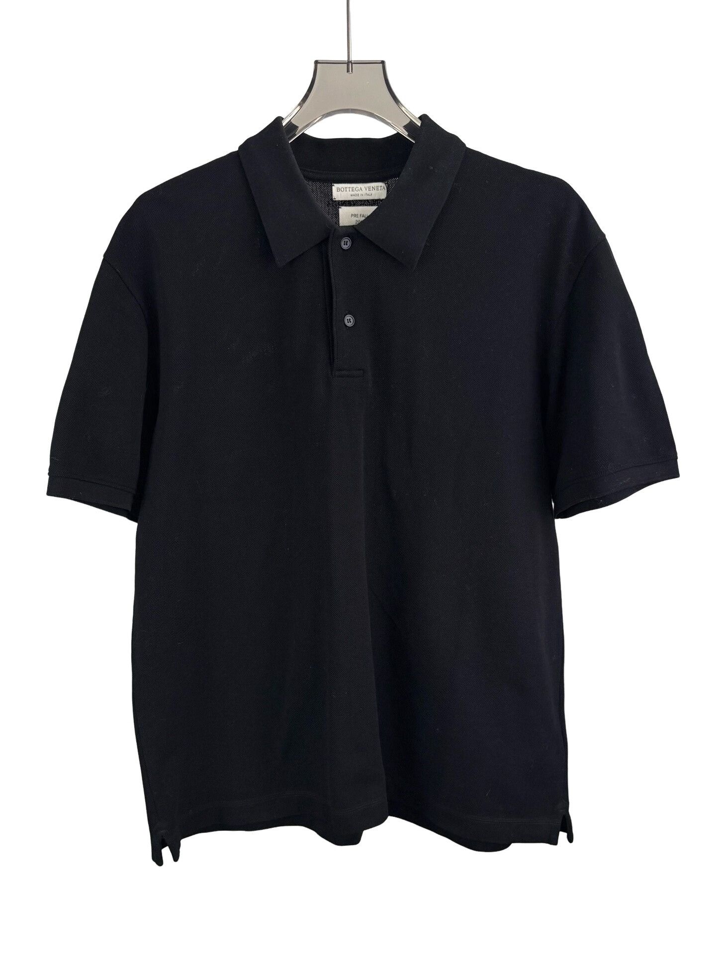 Bottega Veneta Bottega Veneta Black Cotton Polo Shirt Size 54 Size US L / EU 52-54 / 3 - 1 Thumbnail
