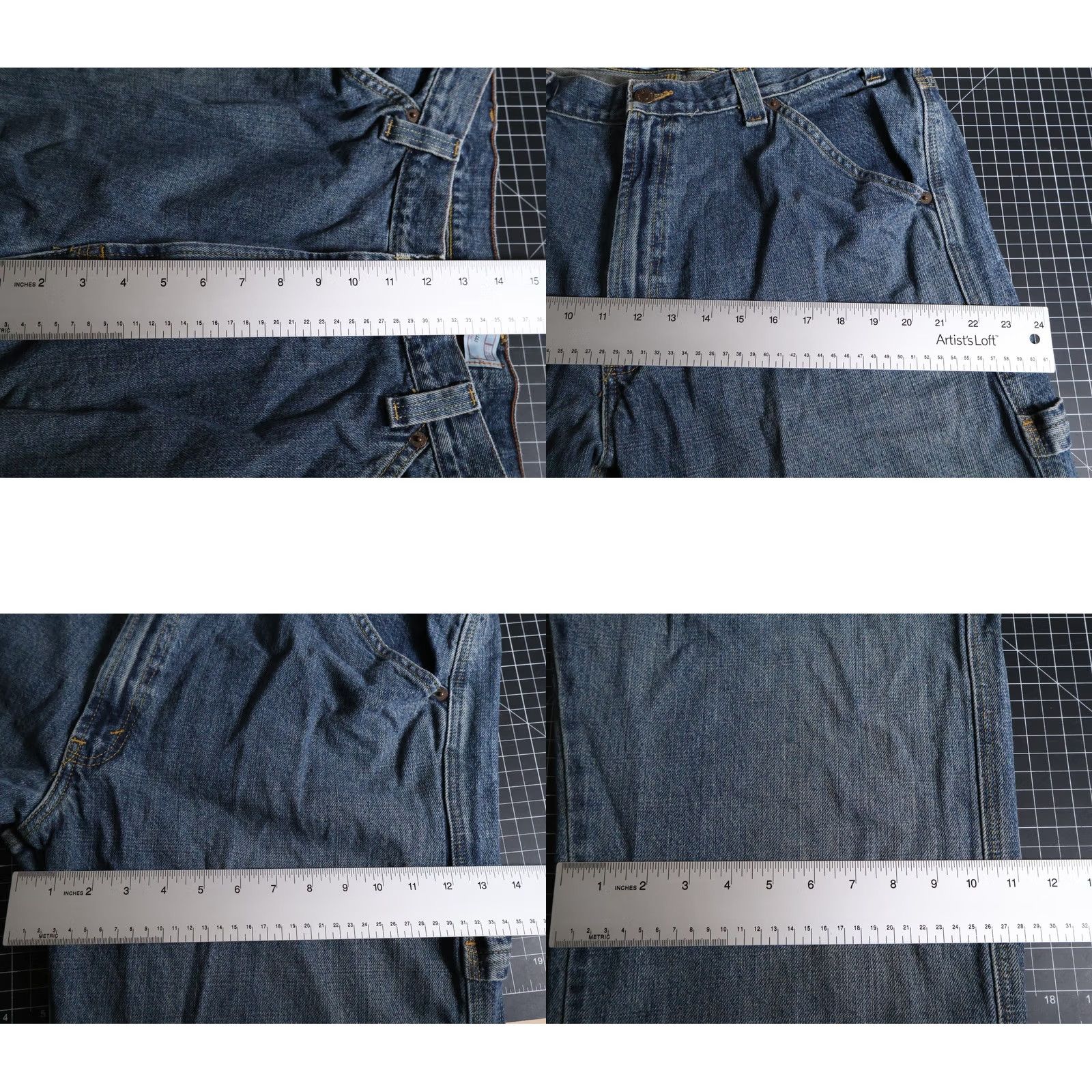 Levi's VINTAGE Levi's Jeans Men 38 x 30 Blue Denim Baggy Carpenter Workwear Skate Y2K 90s Mens Jeans Size US 38 / EU 54 - 8 Thumbnail