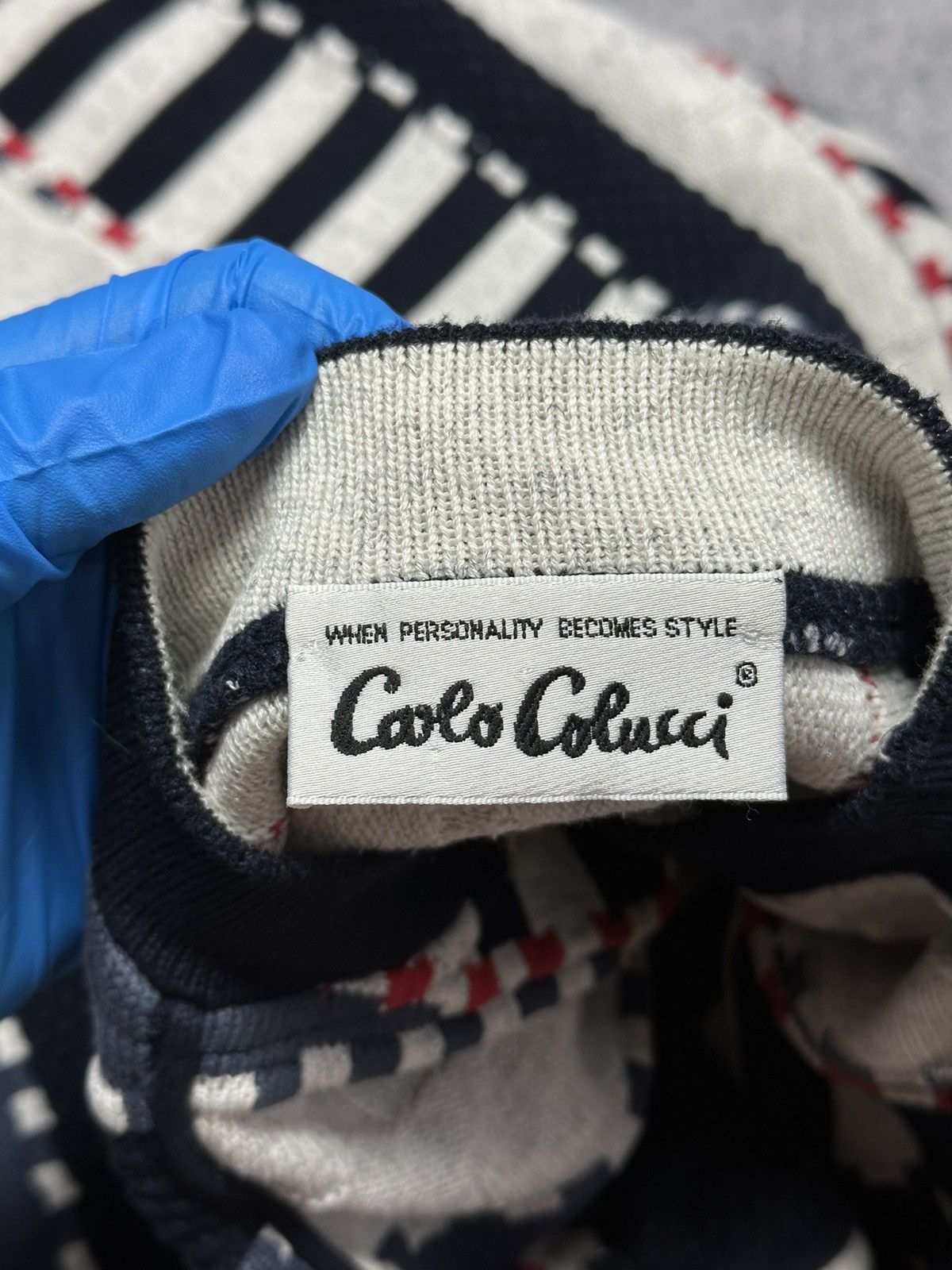 Carlo Colucci Vintage 90s Carlo Colucci Biggie Coogi Style Sweater Size US L / EU 52-54 / 3 - 11 Thumbnail
