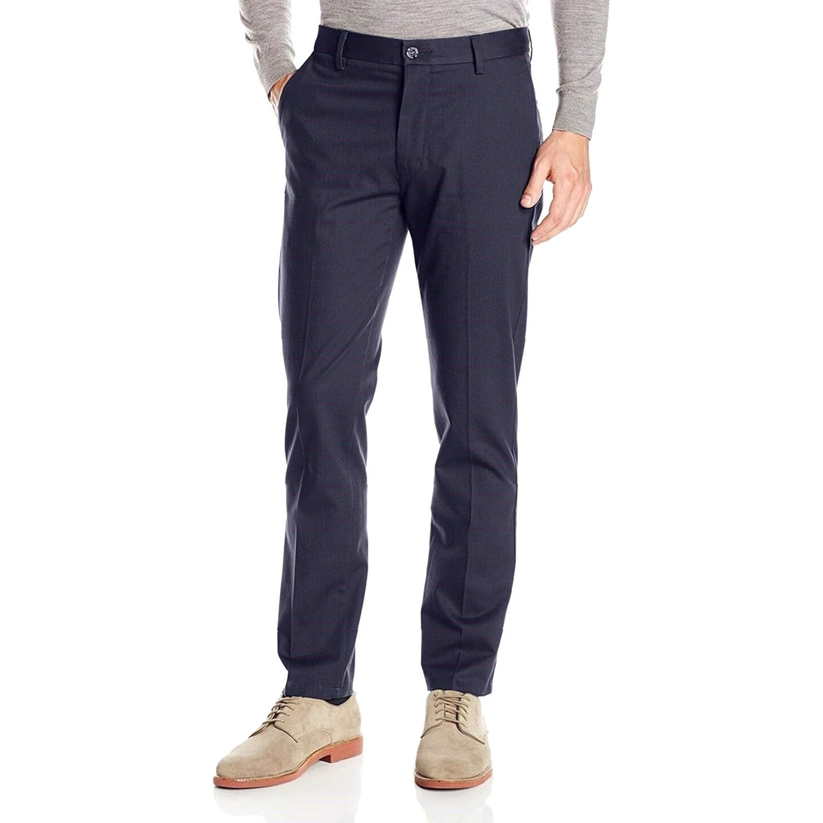 Dockers Dockers Men's Signature Slim Tapered Fit Stretch Navy Pants W36 L30 Mens Size US 36 / EU 52 - 2 Thumbnail
