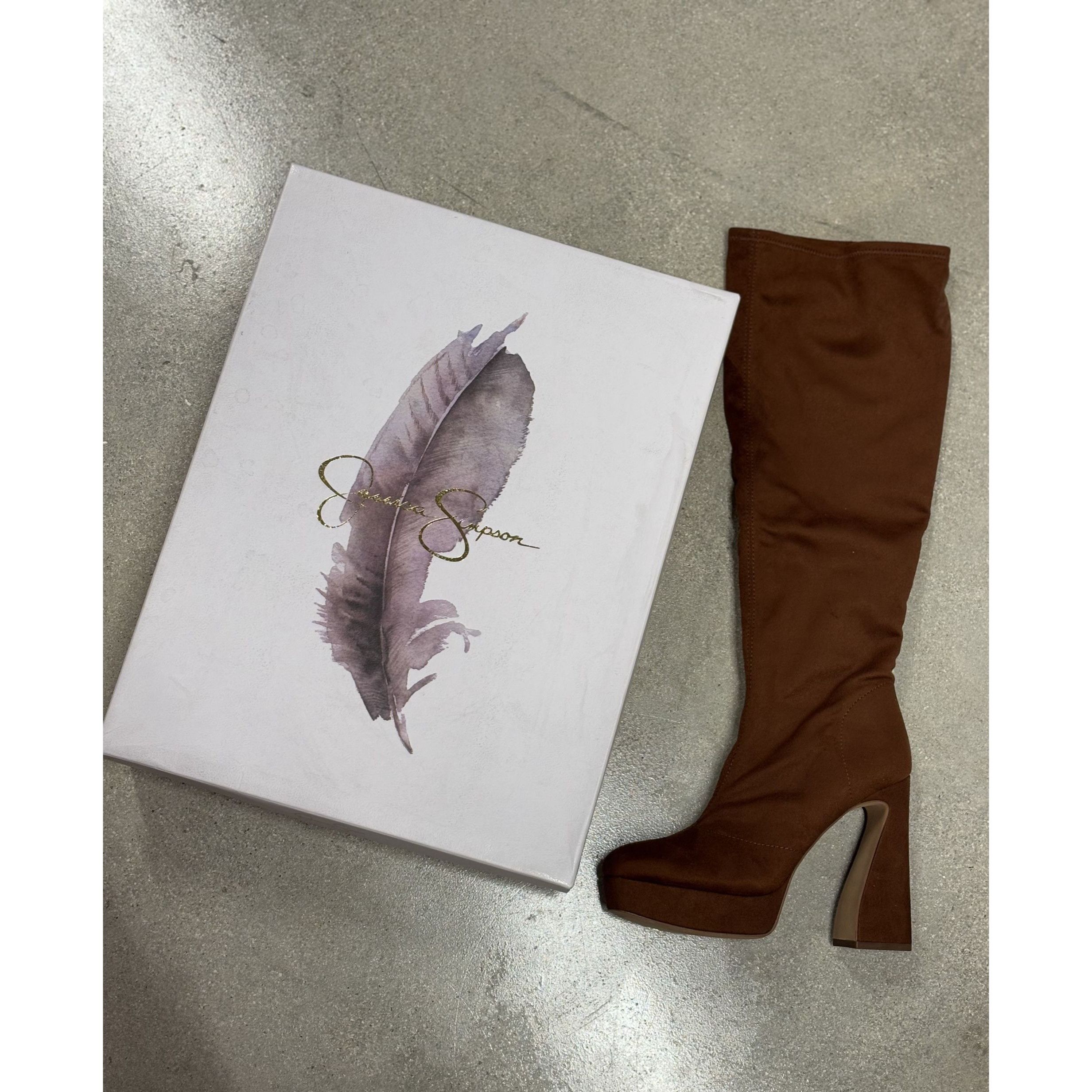 Jessica Simpson JESSICA SIMPSON/ JS-Daniyah / Zipper / Knee-High Platform / Size US 7.5 / IT 37.5 - 5 Thumbnail