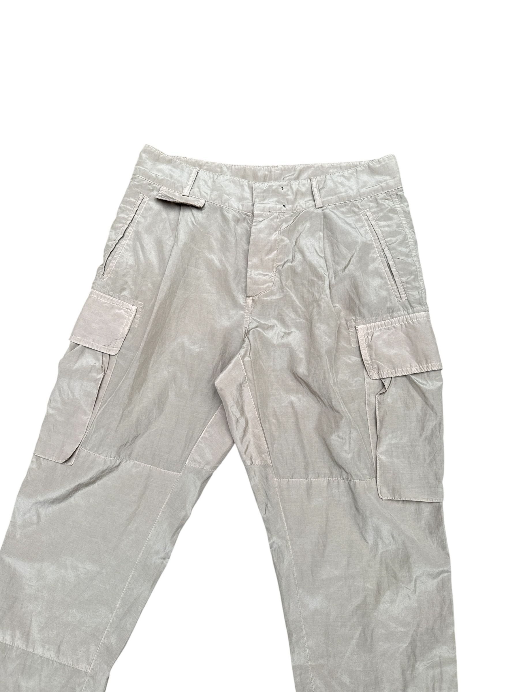 Dries Van Noten Beige Silk Blend Cargo Pants Size US 31 - 2 Thumbnail